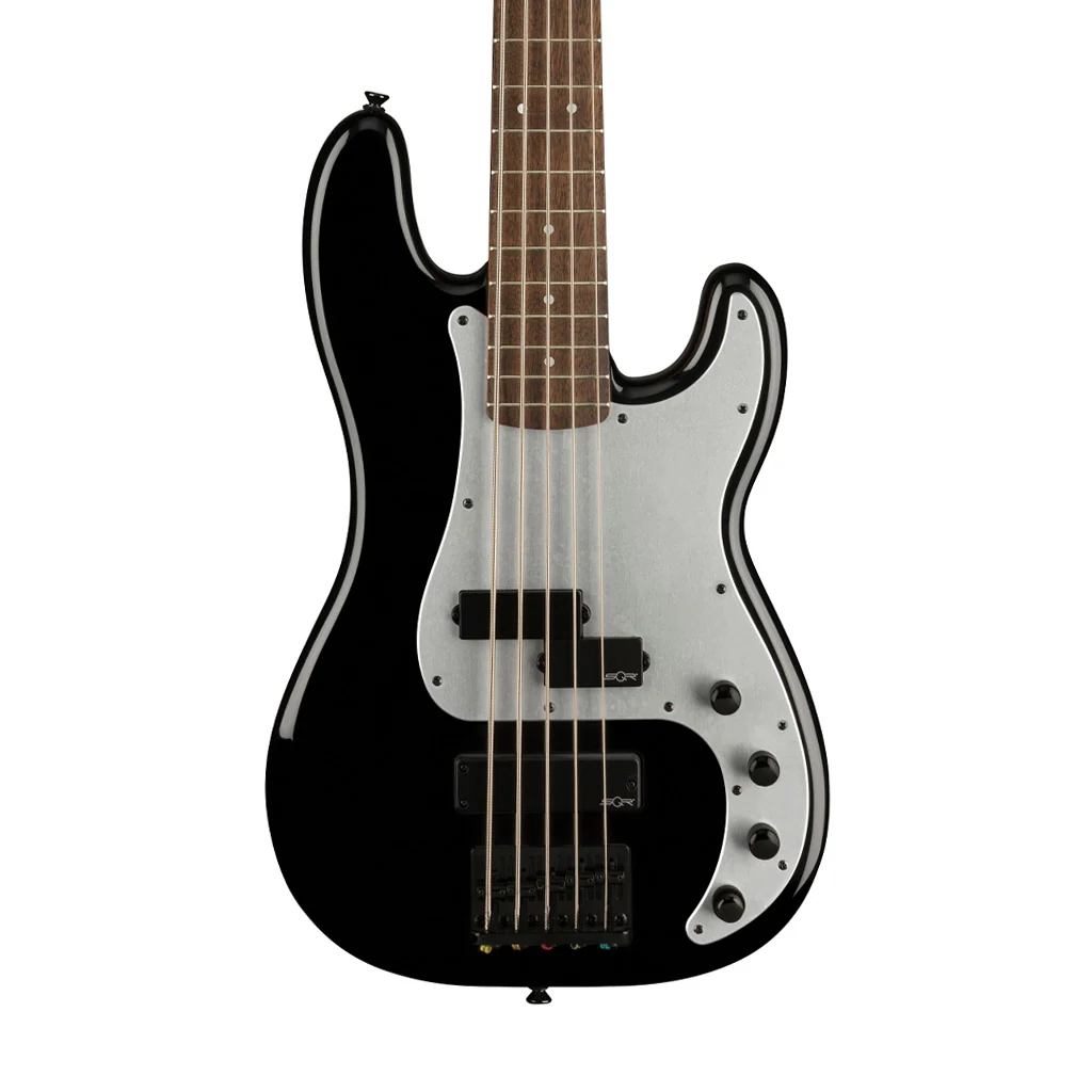 Squier Contemporary Active Precision Bass PH V Bass Guitar, Black - Image 3