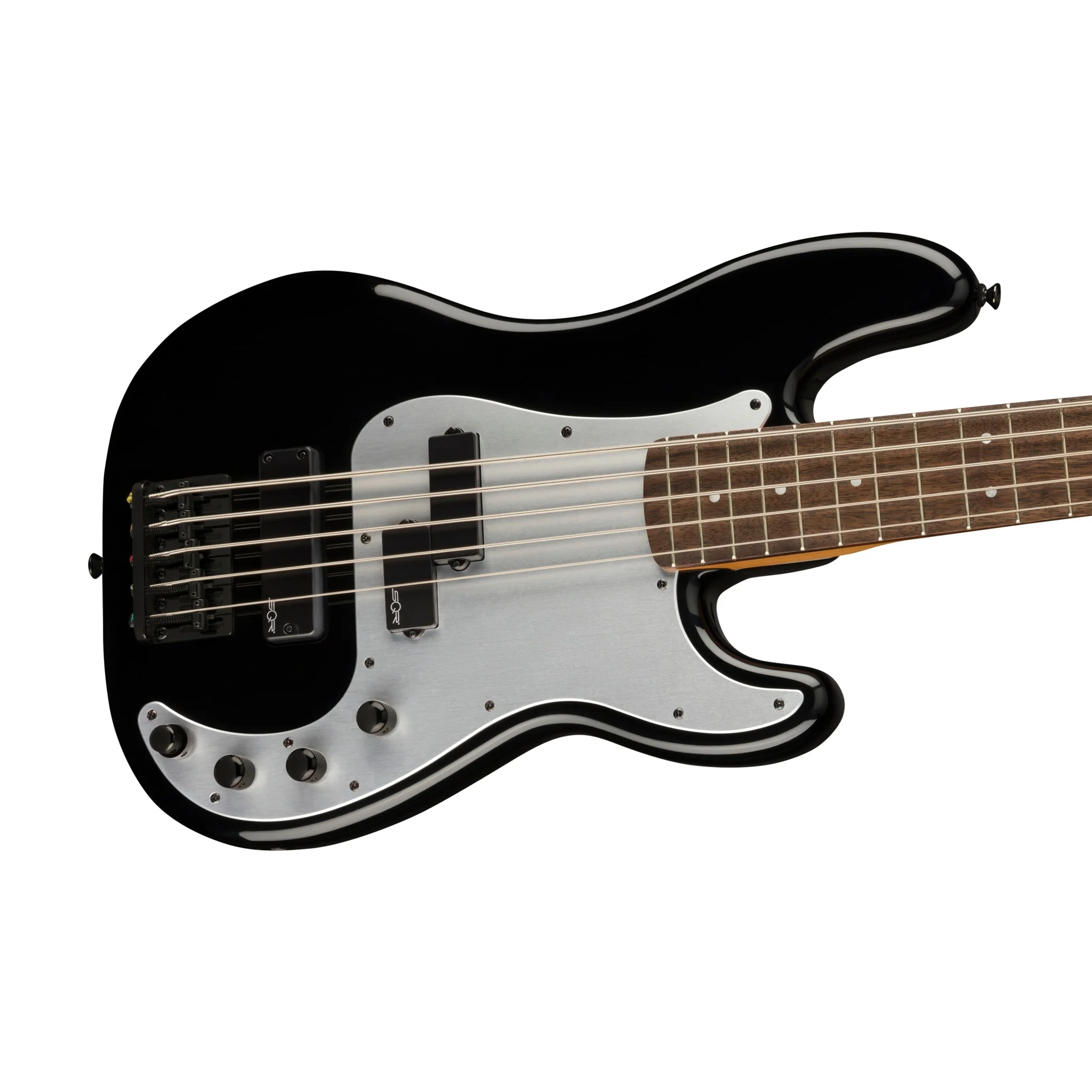 Squier Contemporary Active Precision Bass PH V Bass Guitar, Black - Image 5