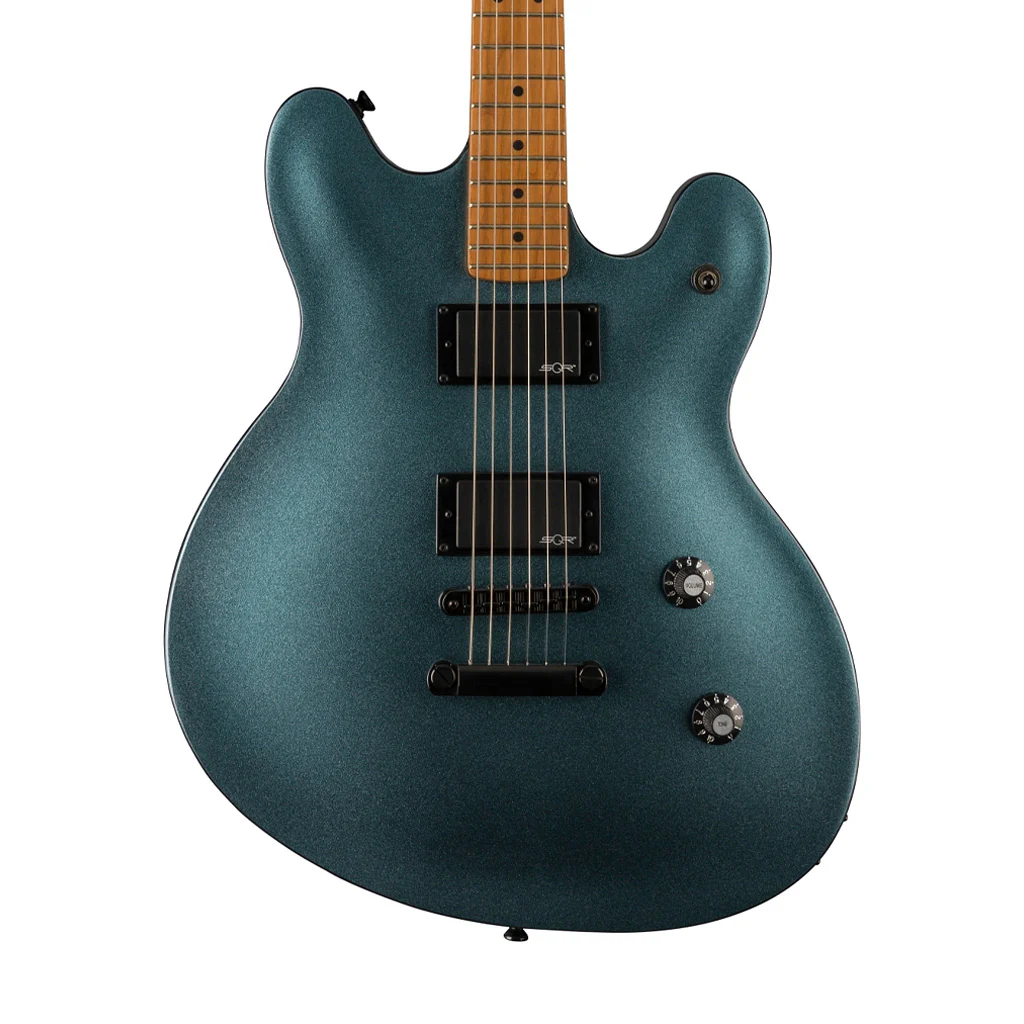 Squier Contemporary Active Starcaster Electric Guitar, Gunmetal Metallic - Image 3