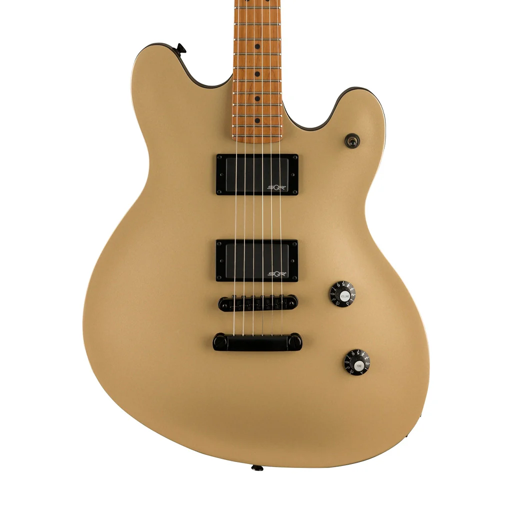 Squier Contemporary Active Starcaster Electric Guitar, Shoreline Gold - Image 3