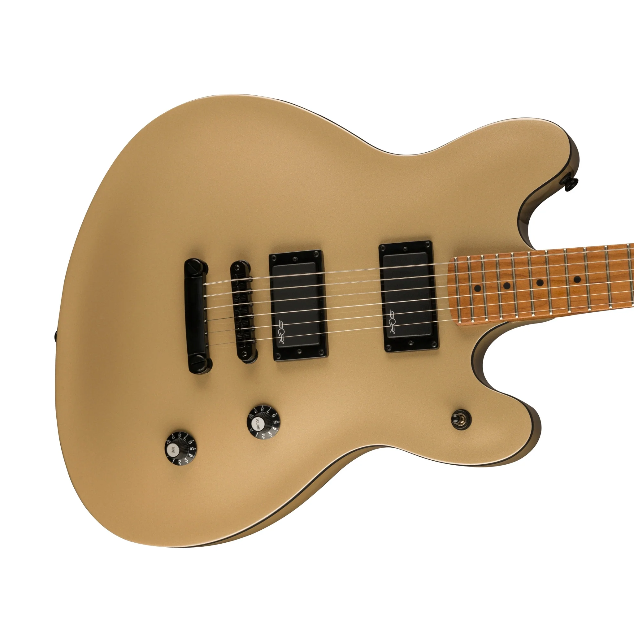 Squier Contemporary Active Starcaster Electric Guitar, Shoreline Gold - Image 5