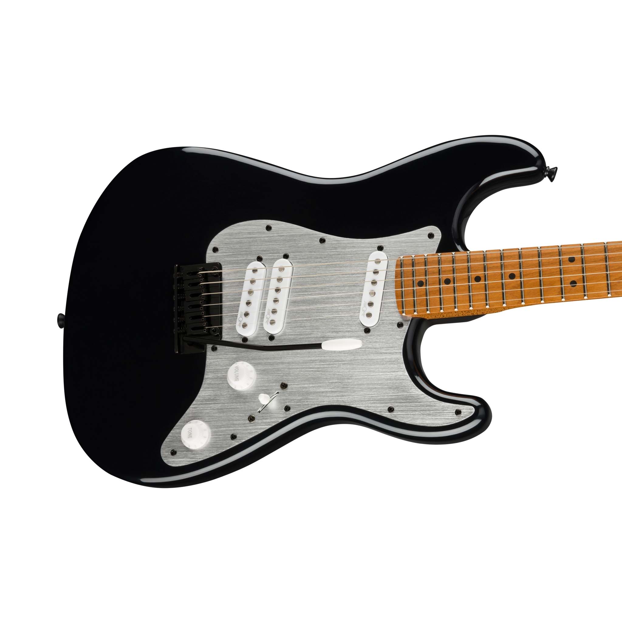 Squier Contemporary Stratocaster Special Electric Guitar, Roasted Maple FB, Black - Image 5