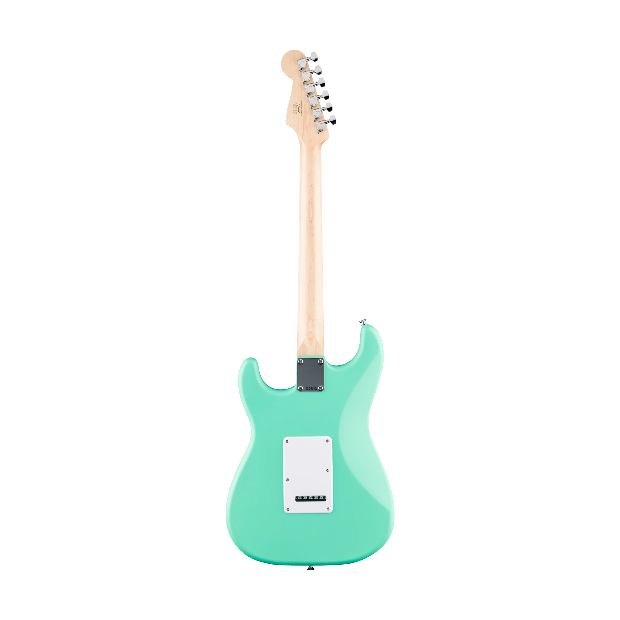 Squier Debut Series Stratocaster Electric Guitar, Laurel FB, Sea Foam Green - Image 2