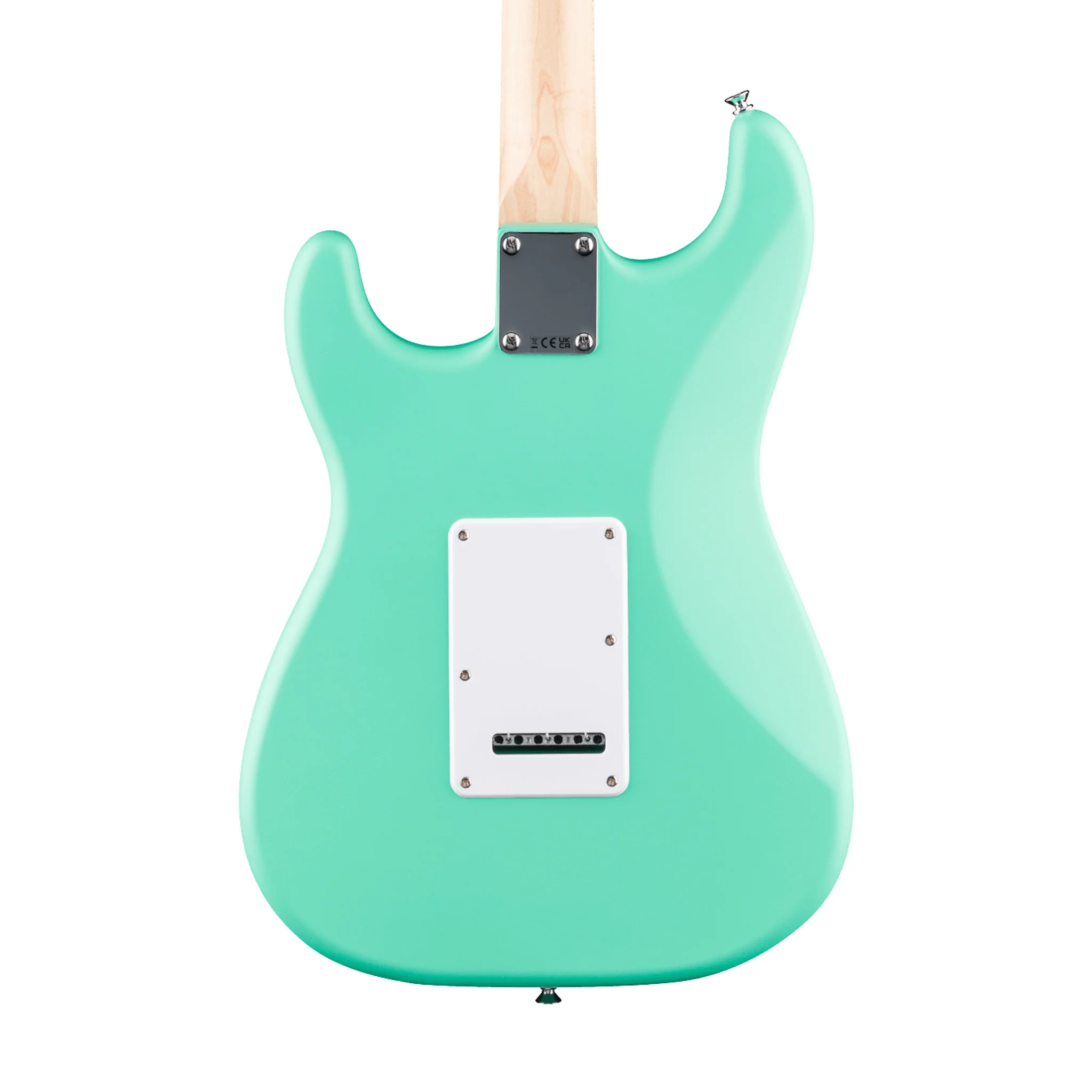 Squier Debut Series Stratocaster Electric Guitar, Laurel FB, Sea Foam Green - Image 4