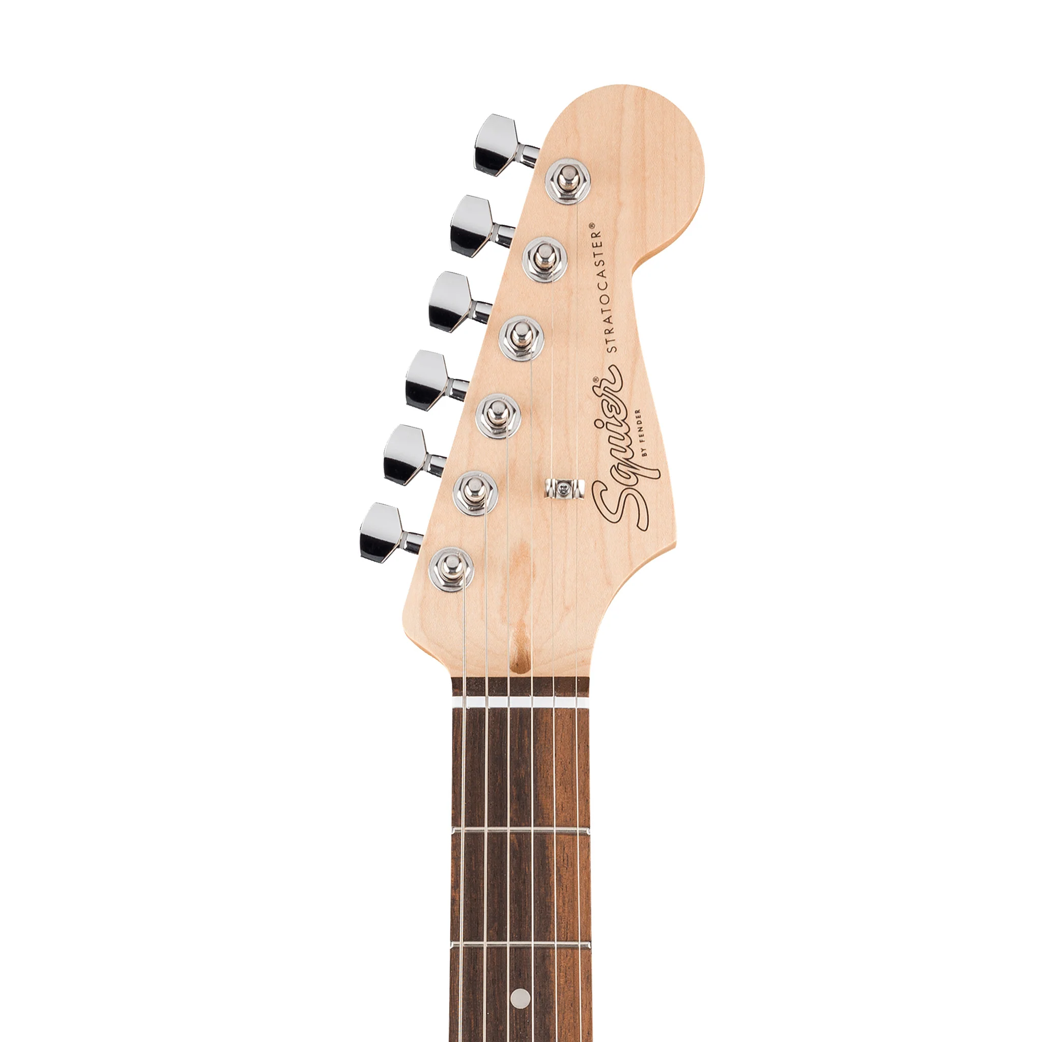 Squier Debut Series Stratocaster Electric Guitar, Laurel FB, Sea Foam Green - Image 5