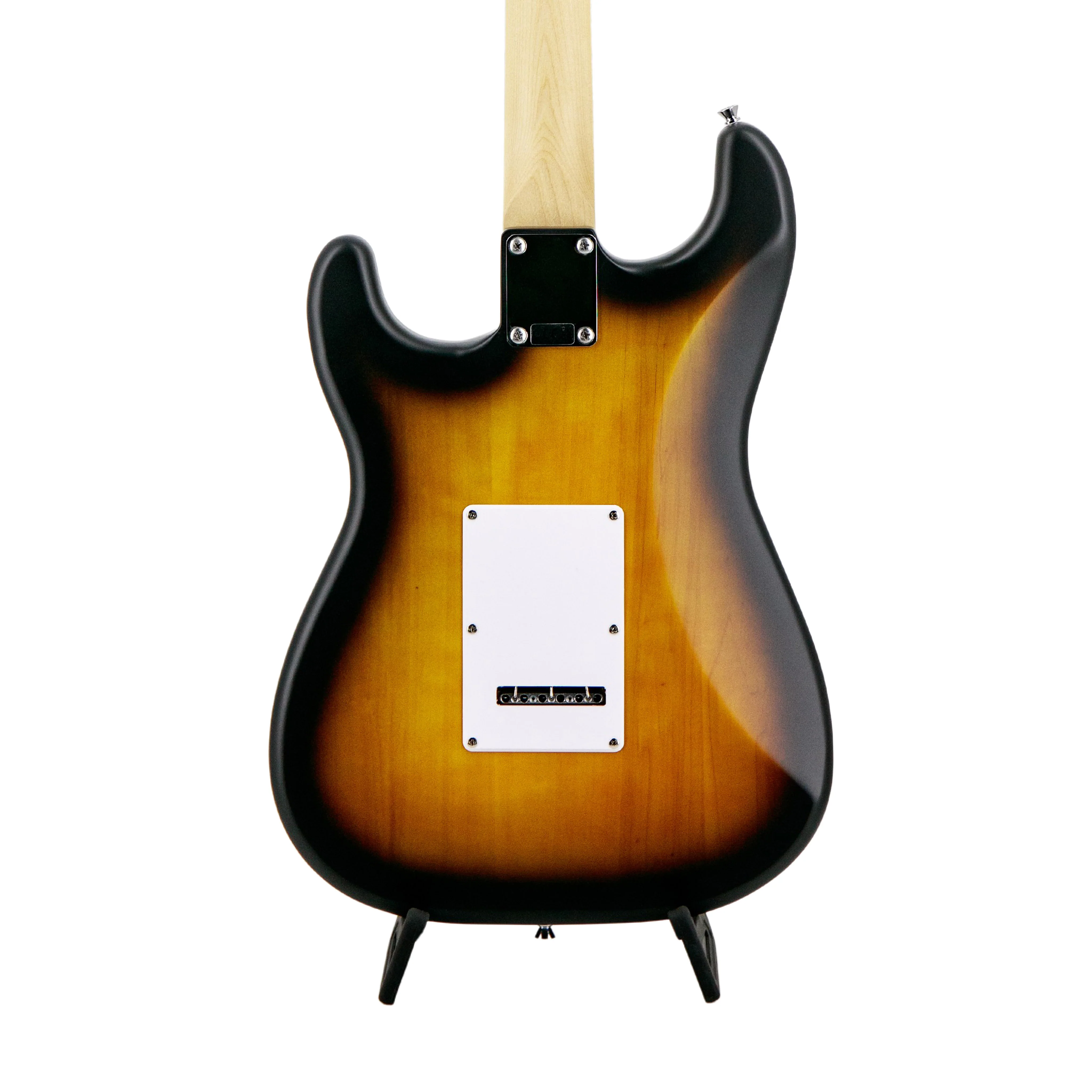 Squier Debut Series Stratocaster HSS Electric Guitar, Laurel FB, 2 Tone Sunburst - Image 4