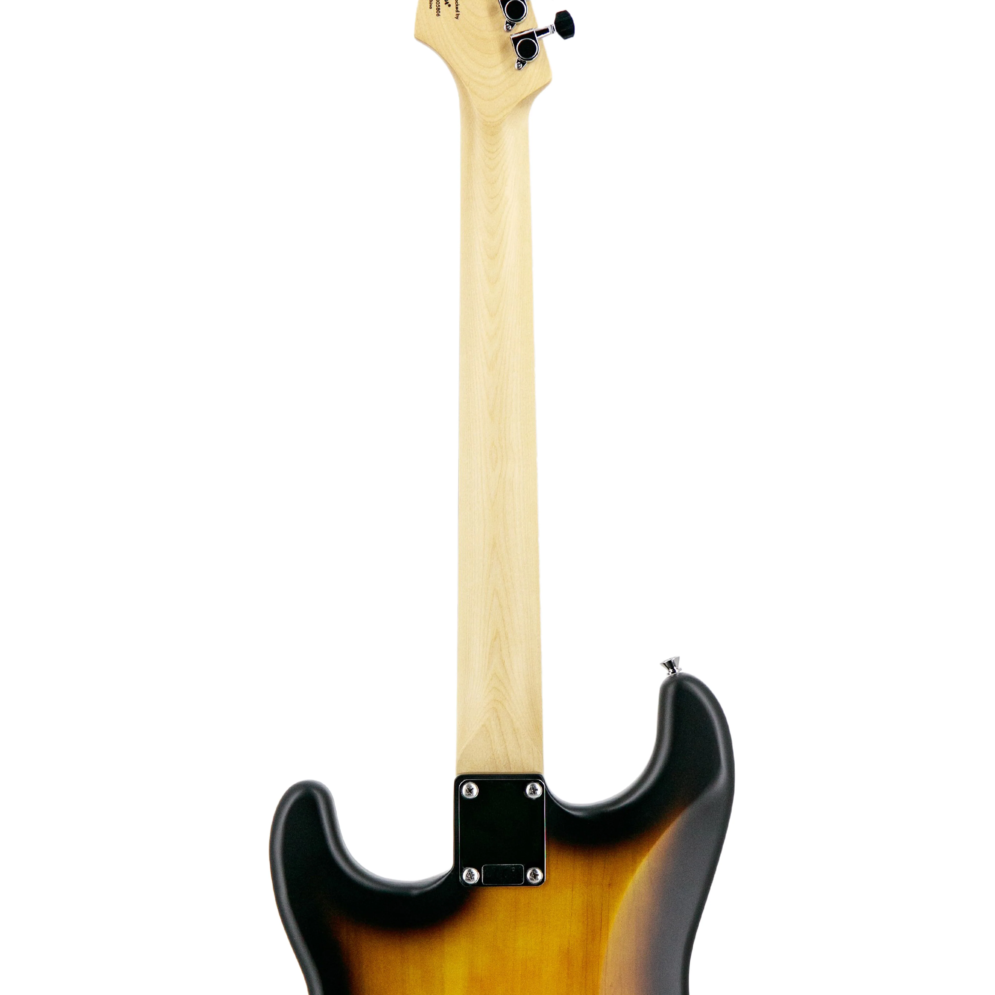 Squier Debut Series Stratocaster HSS Electric Guitar, Laurel FB, 2 Tone Sunburst - Image 6