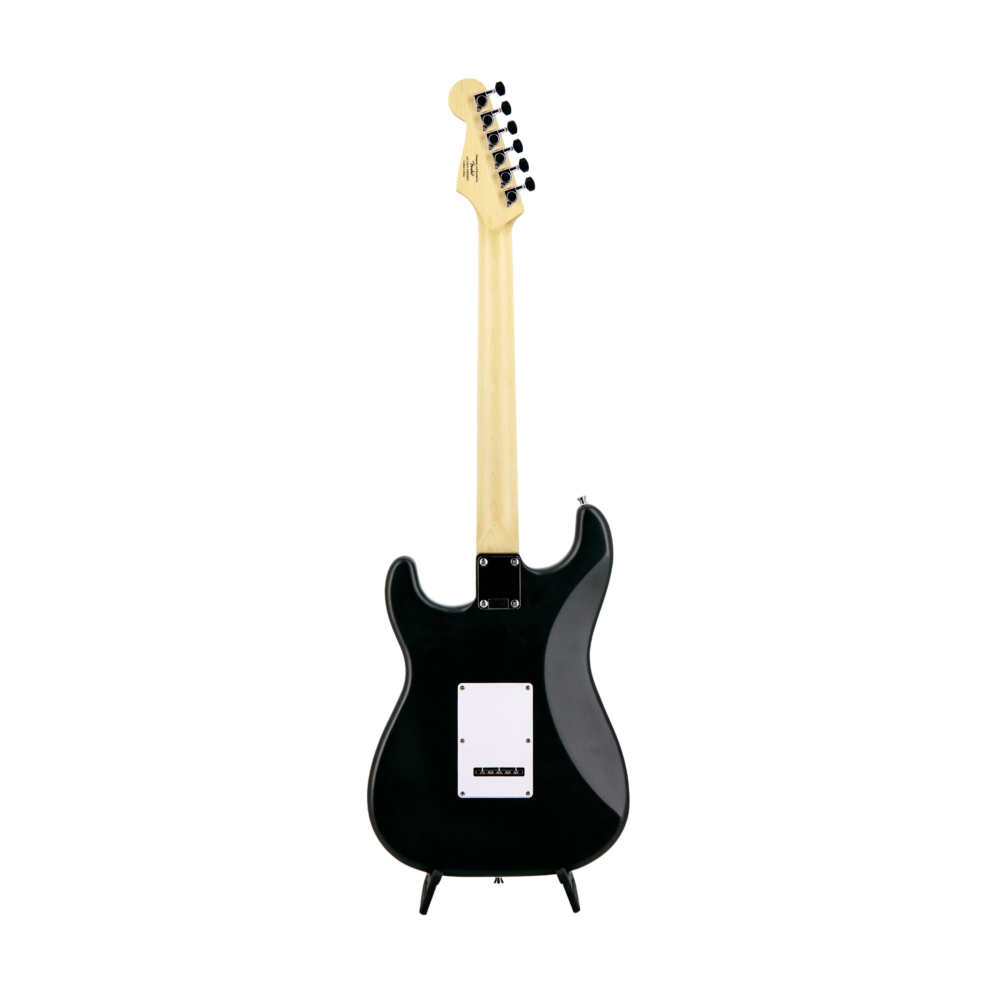 Squier Debut Series Stratocaster HSS Electric Guitar, Laurel FB, Black - Image 2