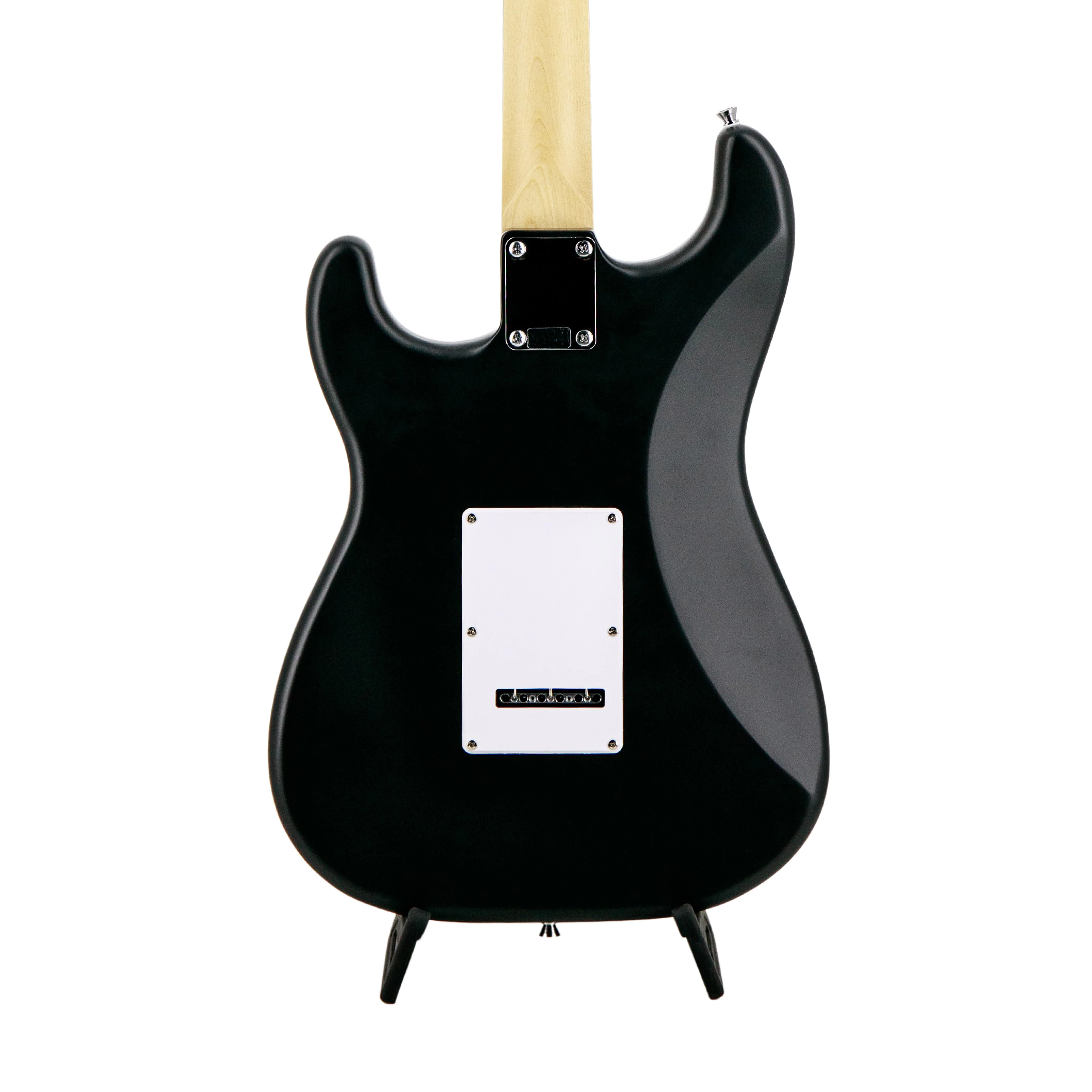 Squier Debut Series Stratocaster HSS Electric Guitar, Laurel FB, Black - Image 4