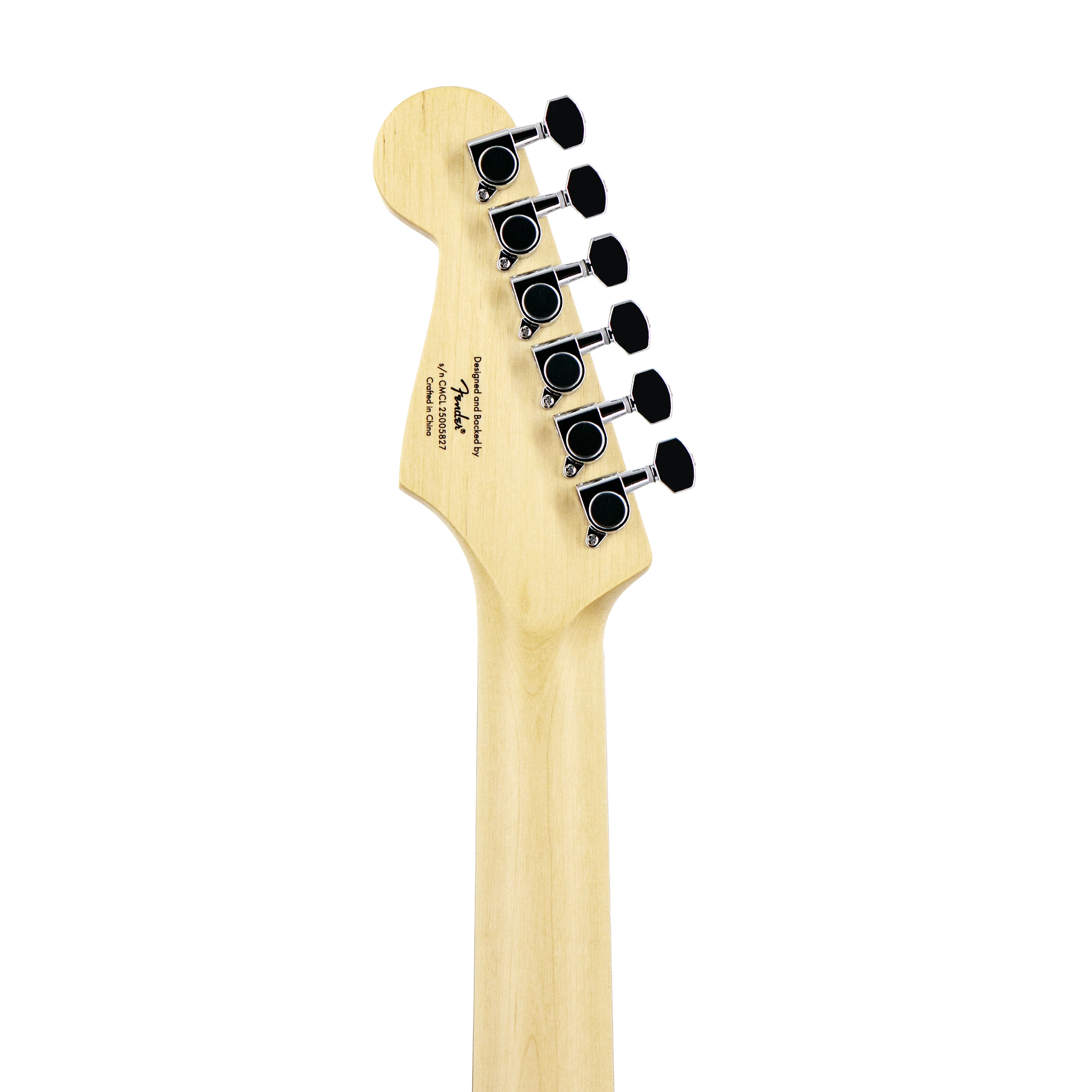 Squier Debut Series Stratocaster HSS Electric Guitar, Laurel FB, Black - Image 8