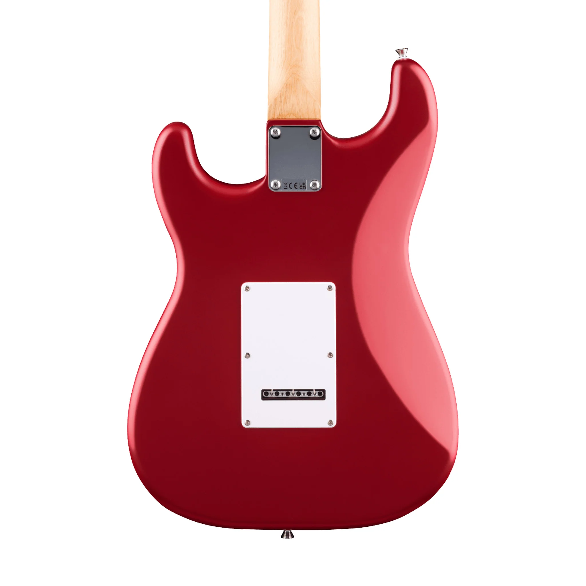 Squier Debut Series Stratocaster HSS Electric Guitar, Laurel FB, Dakota Red - Image 4