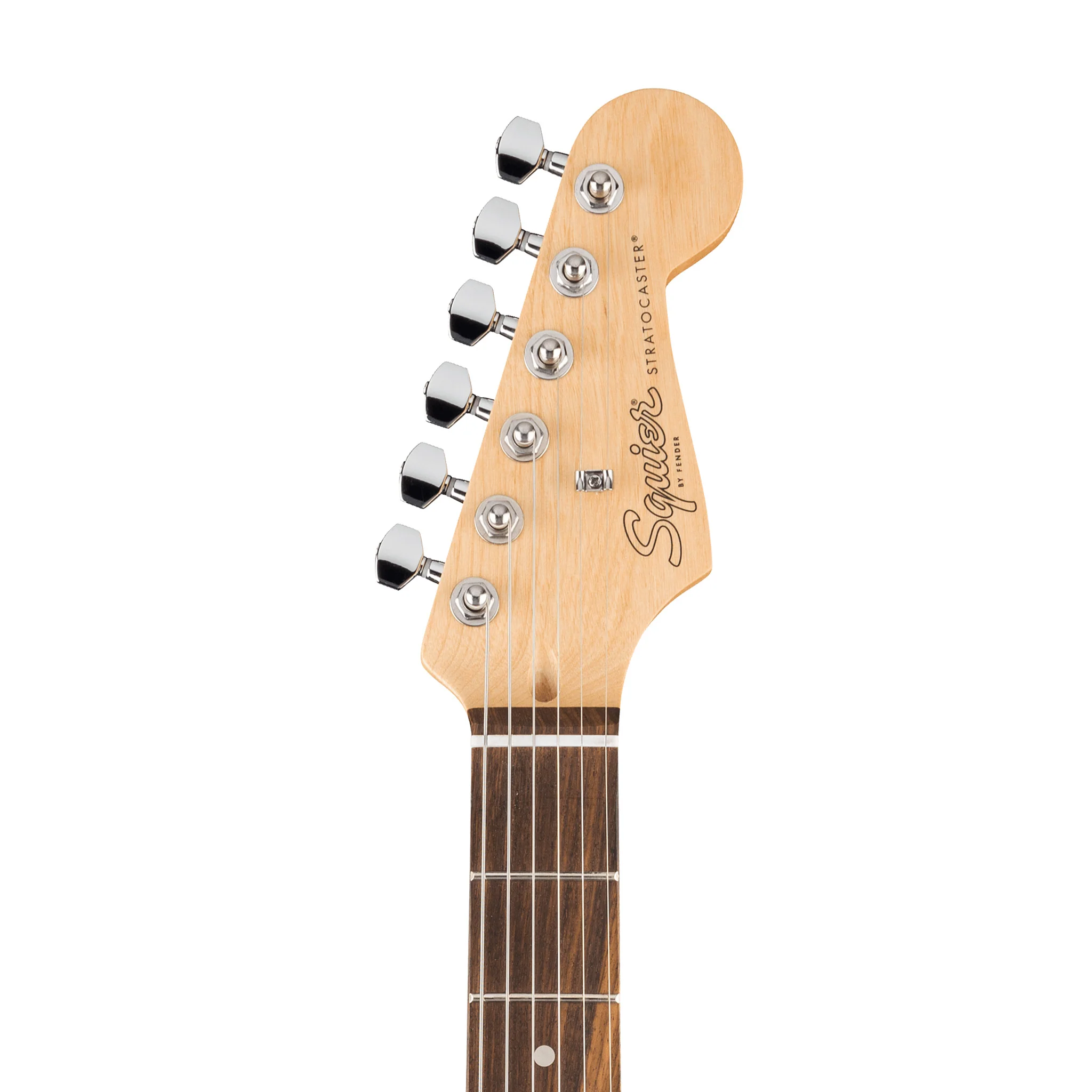 Squier Debut Series Stratocaster HSS Electric Guitar, Laurel FB, Dakota Red - Image 5