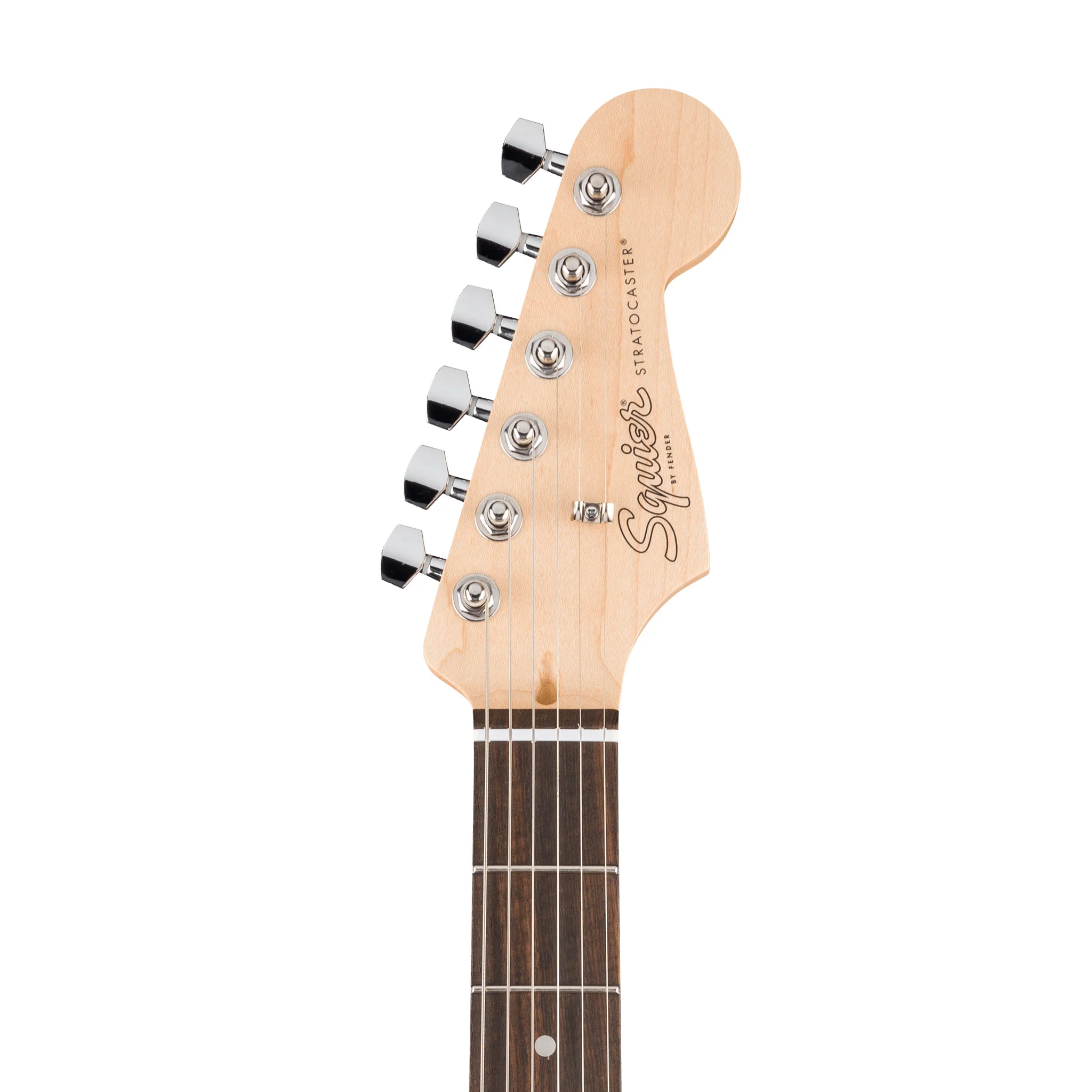 Squier Debut Series Stratocaster HSS Electric Guitar, Laurel FB, Sea Foam Green - Image 5