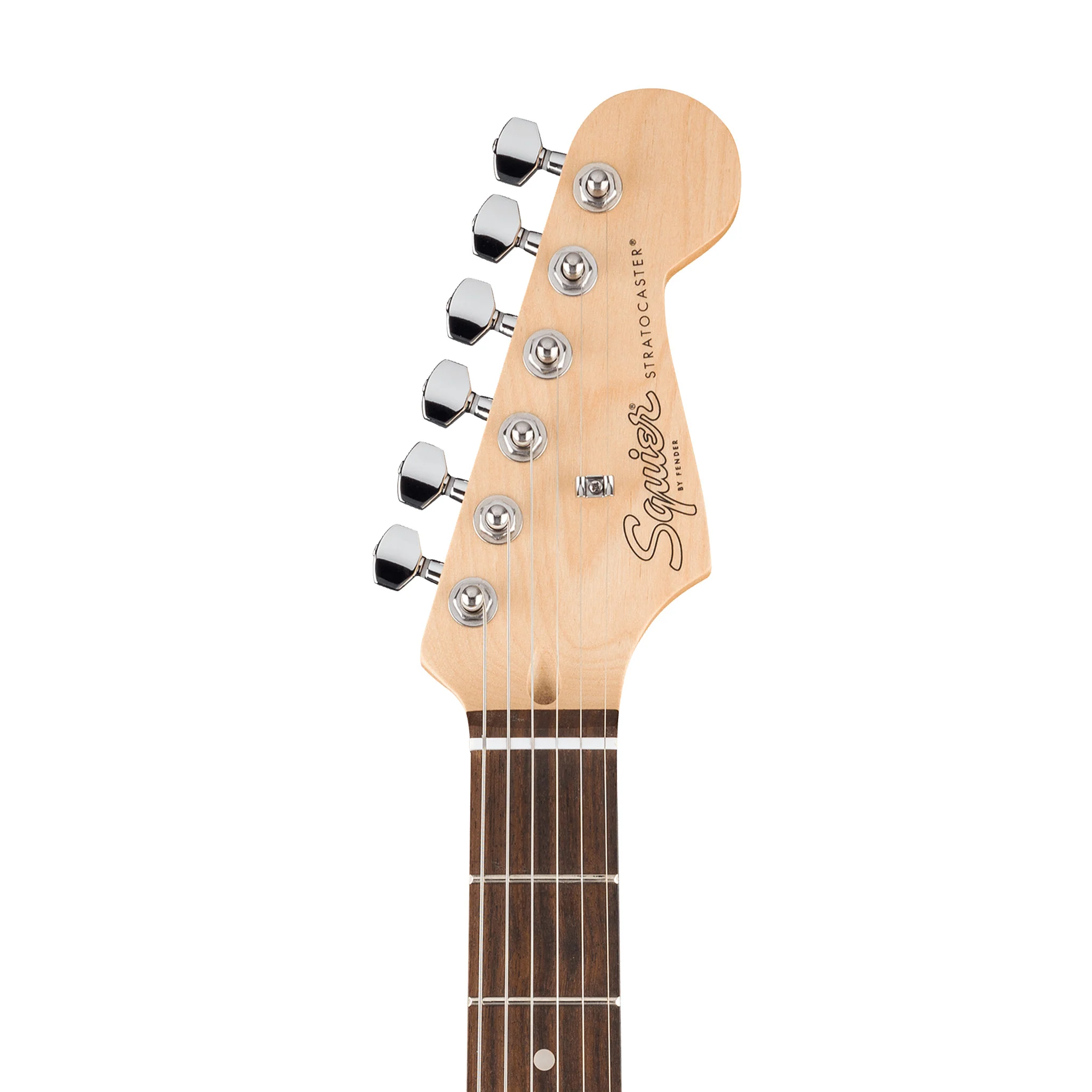 Squier Debut Series Stratocaster HT HSS Electric Guitar, Laurel FB, 2 Tone Sunburst - Image 5