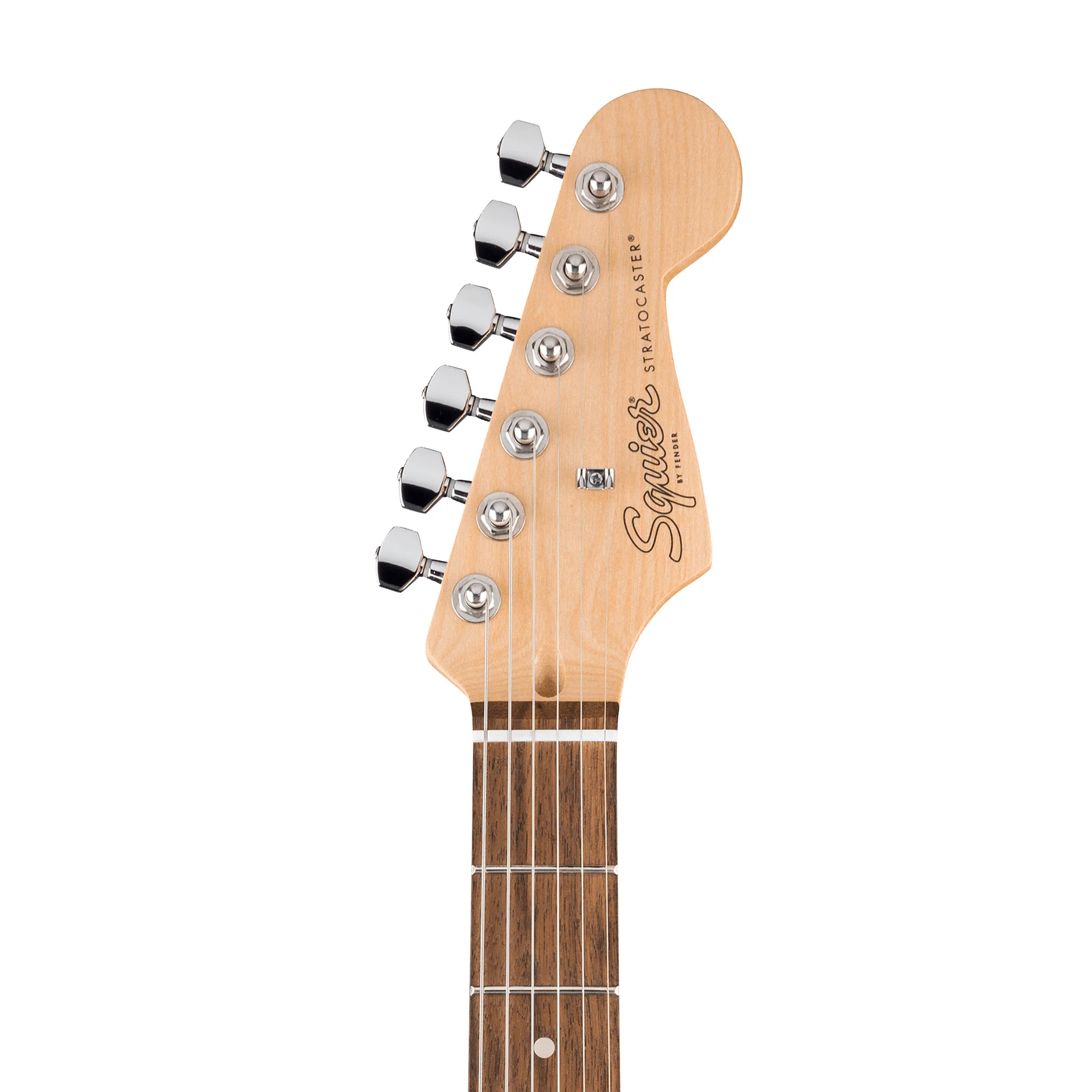 Squier Debut Series Stratocaster HT HSS Electric Guitar, Laurel FB, Black - Image 5
