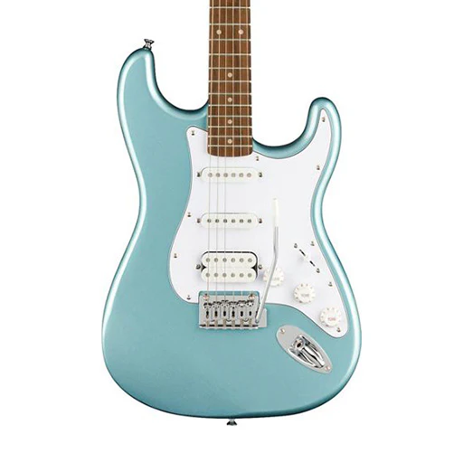 Squier FSR Affinity Series HSS Stratocaster Electric Guitar, Laurel FB, Ice Blue Metallic - Image 3