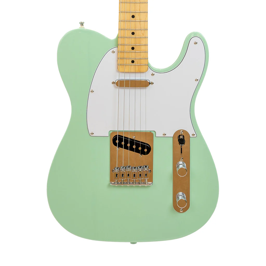 Squier FSR Affinity Series Telecaster Electric Guitar, Maple FB, Surf Green - Image 3