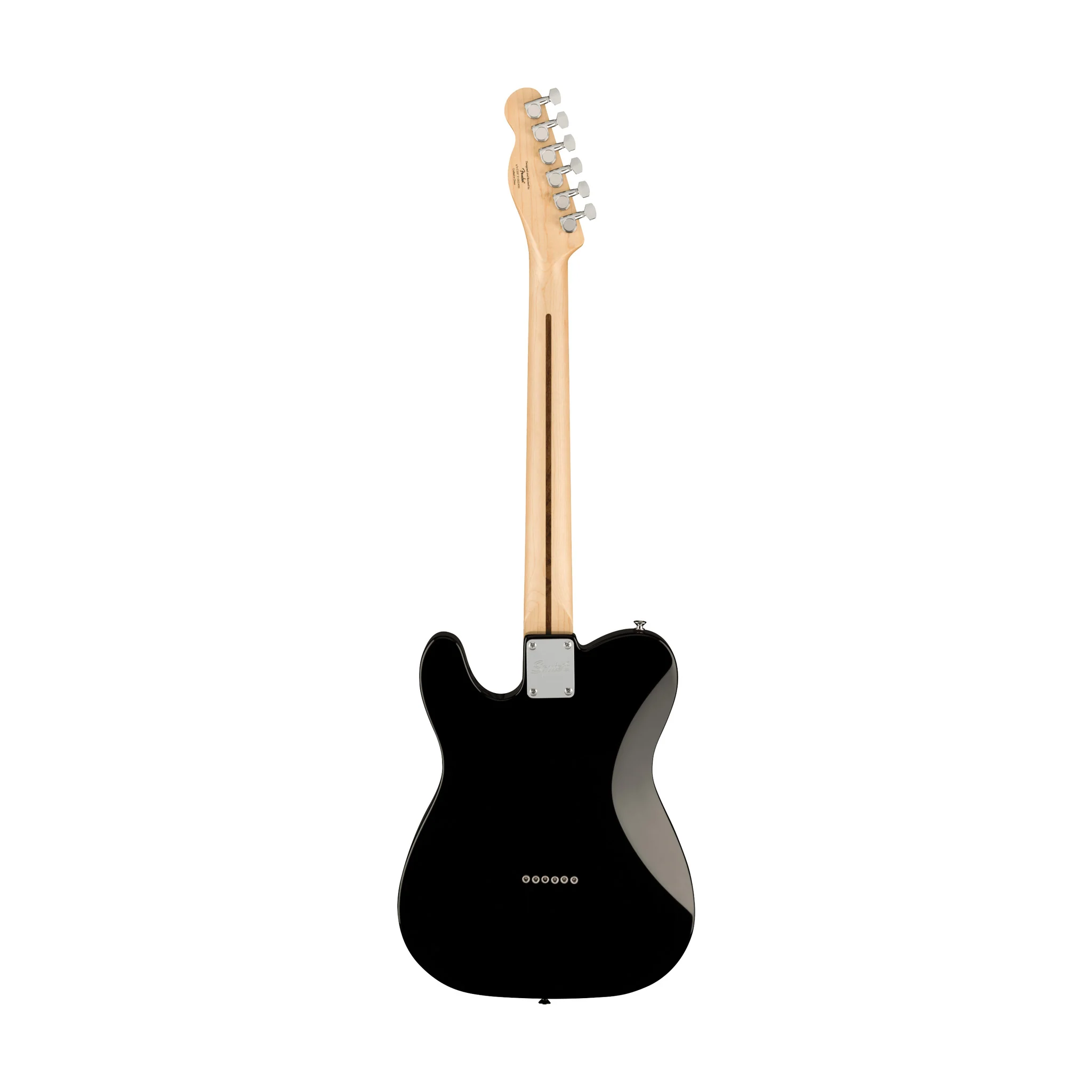 Squier FSR Affinity Series Telecaster Electric Guitar w/Tortoiseshell Pickguard, Laurel FB, Black - Image 2