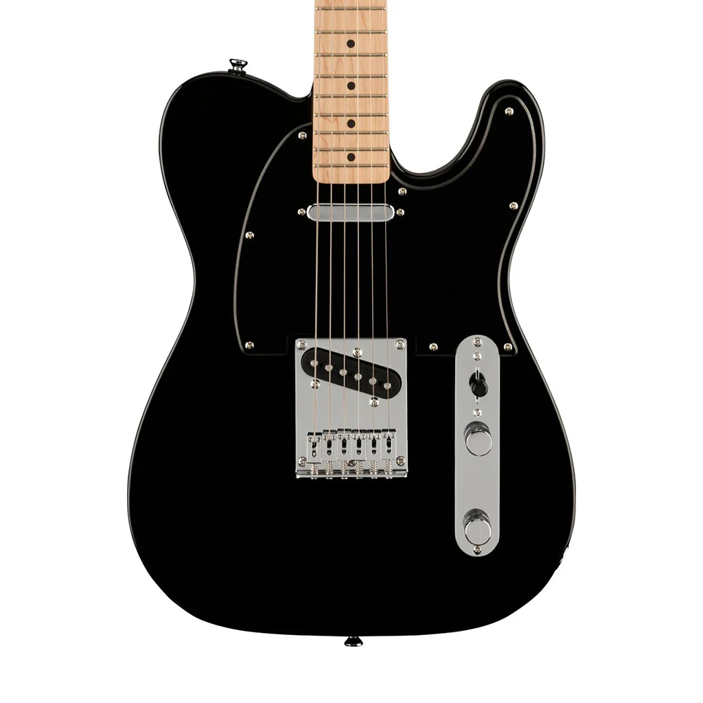 Squier FSR Bullet Telecaster Electric Guitar, Maple FB, Black - Image 3