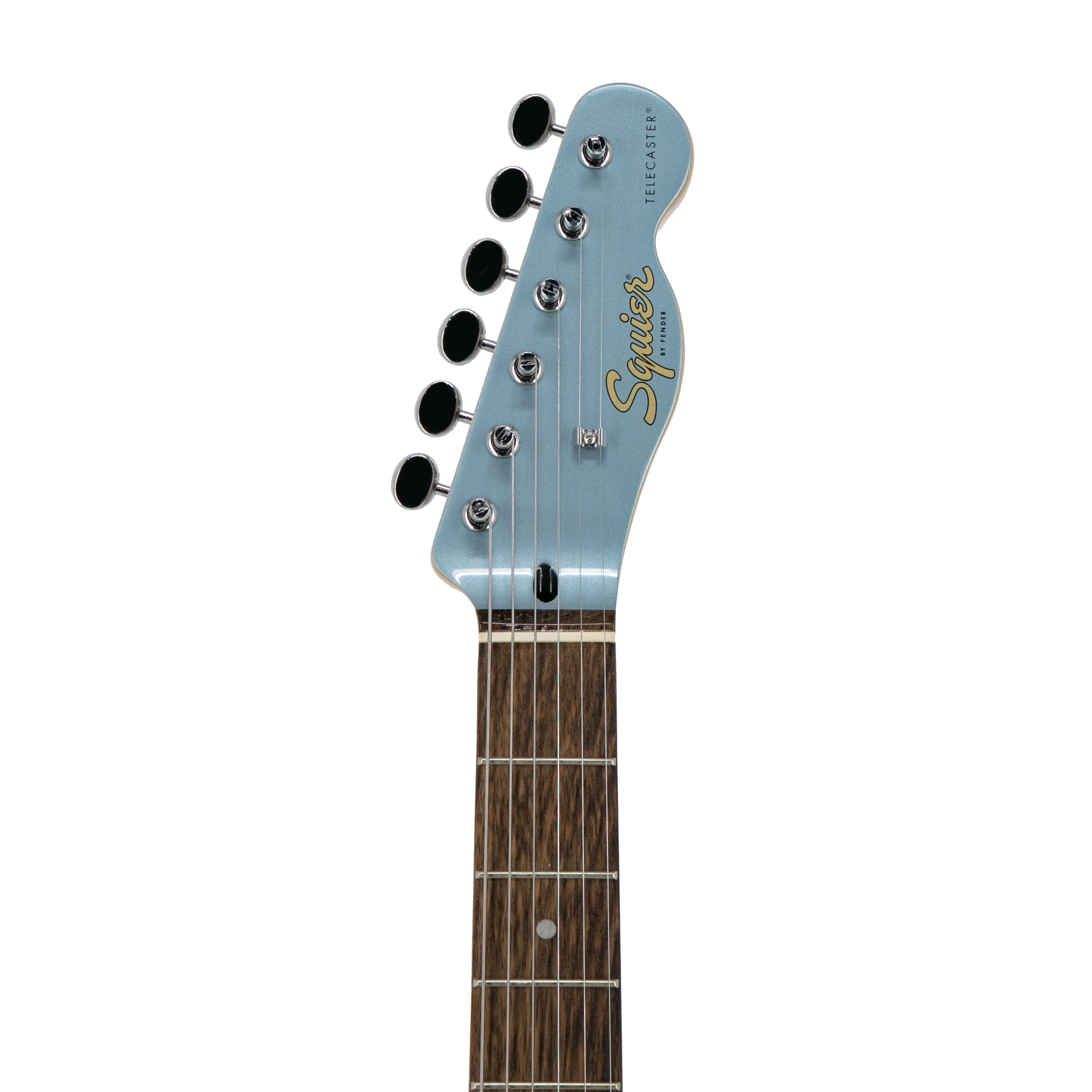 Squier FSR Cabronita Thinline Telecaster Electric Guitar, Laurel FB, Ice Blue Metallic - Image 7
