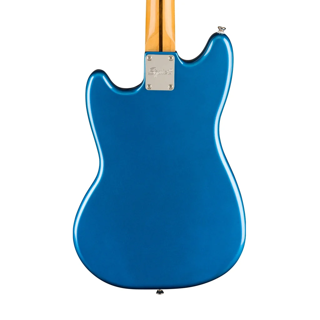 Squier FSR Classic Vibe 60s Competition Mustang Guitar w/ Olympic White Stripes, Lake Placid Blue - Image 4