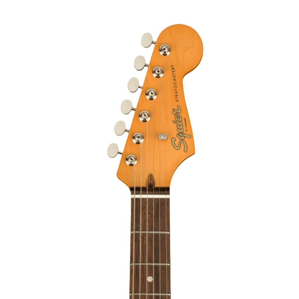 Squier FSR Classic Vibe 60s Stratocaster Electric Guitar, Indian Laurel FB, Olympic White - Image 6