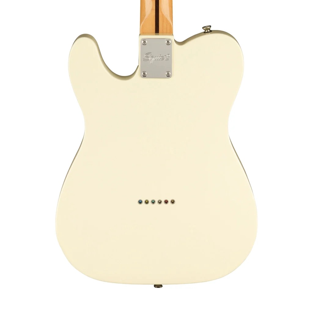 Squier FSR Classic Vibe 70s Telecaster Thinline Electric Guitar, Olympic White - Image 4
