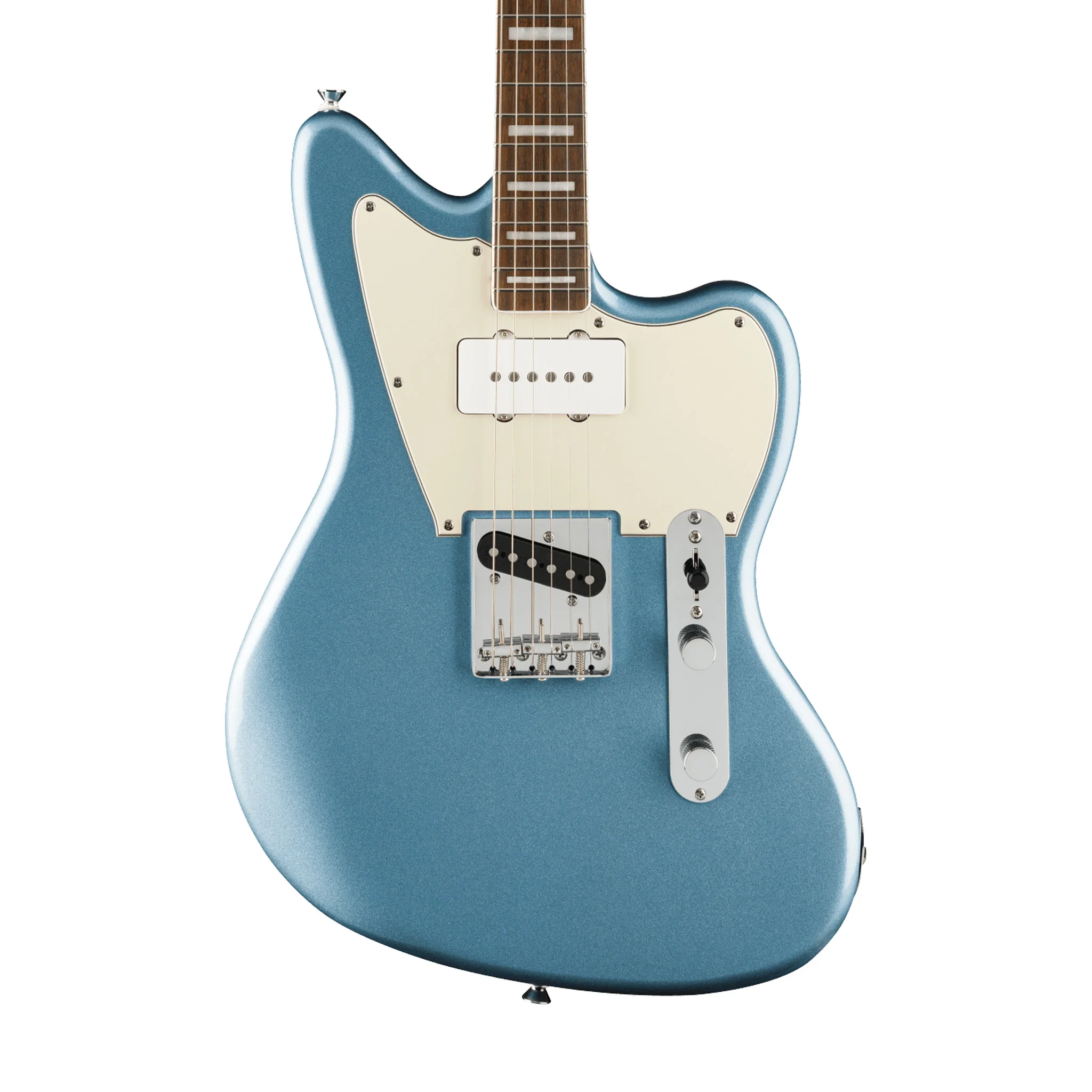 Squier Limited Edition Paranormal Offset Telecaster SJ Electric Guitar, Laurel FB, Ice Blue Metallic - Image 3