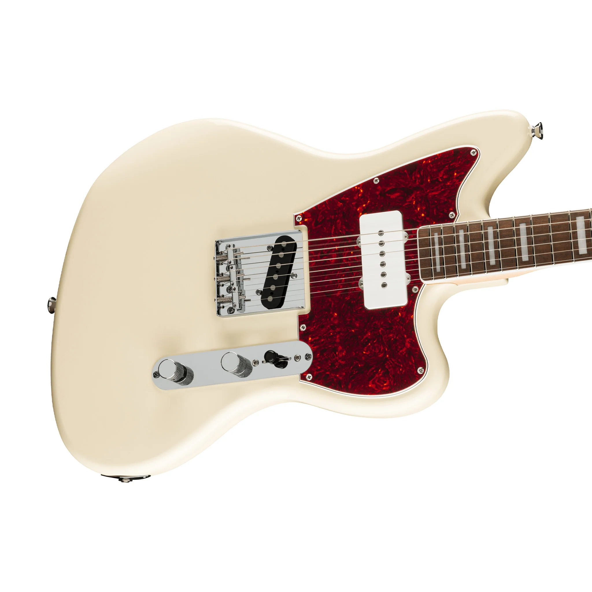 Squier Limited Edition Paranormal Offset Telecaster SJ Electric Guitar, Laurel FB, Olympic White - Image 5