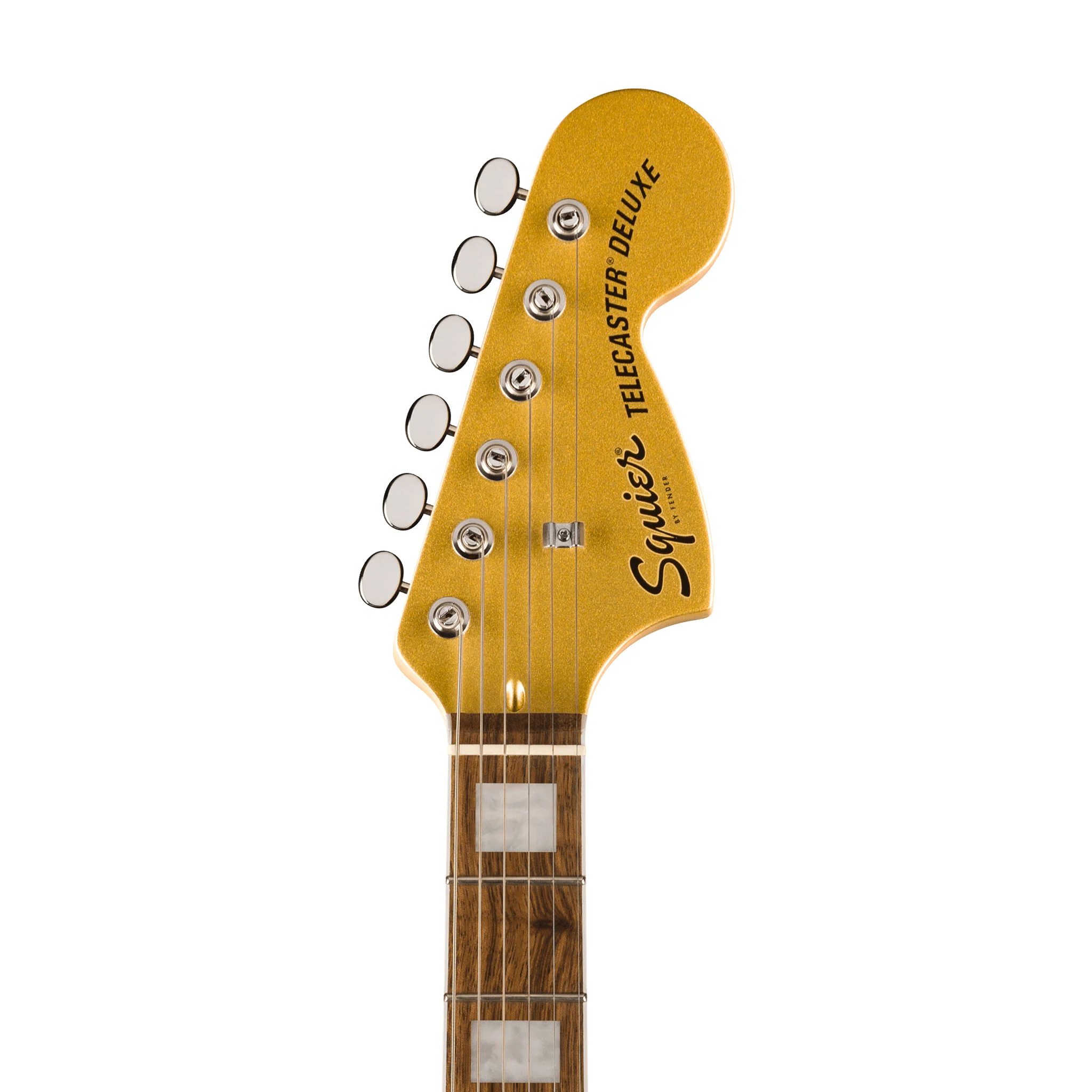 Squier Limited Edition Paranormal Troublemaker Telecaster Deluxe Guitar, Laurel FB, Aztec Gold - Image 6