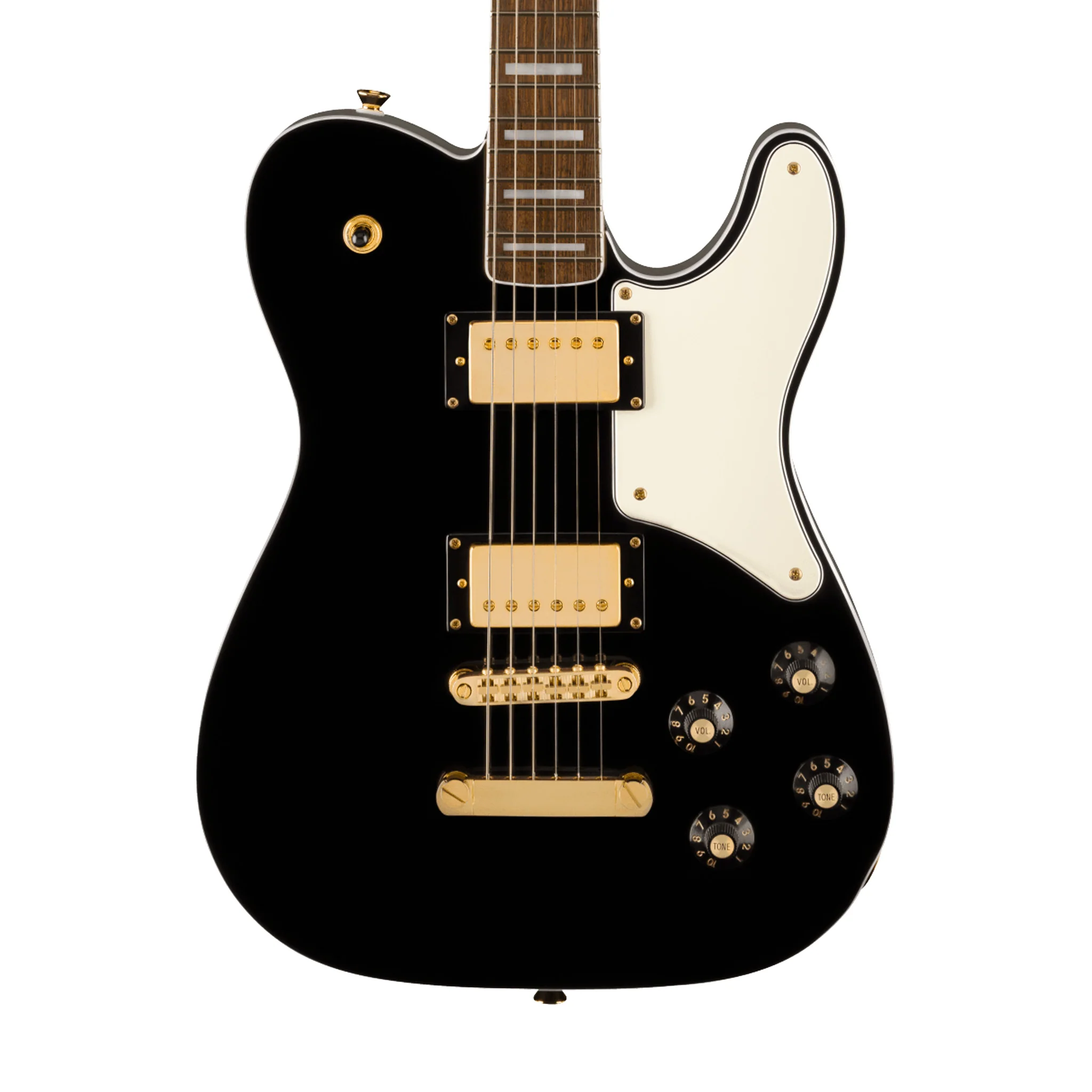 Squier Limited Edition Paranormal Troublemaker Telecaster Deluxe Guitar, Laurel FB, Black - Image 3