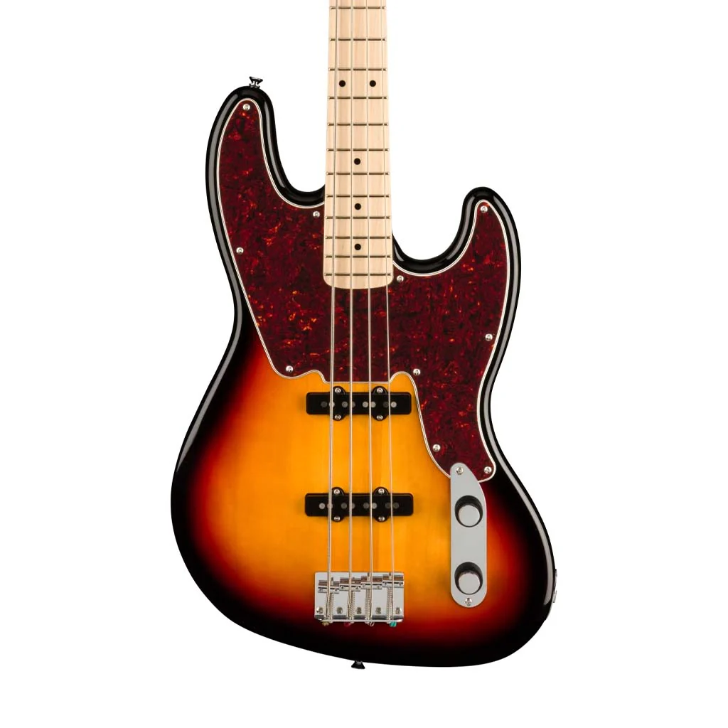 Squier Paranormal Series 54 Jazz Bass Electric Guitar, 3-Tone Sunburst - Image 3