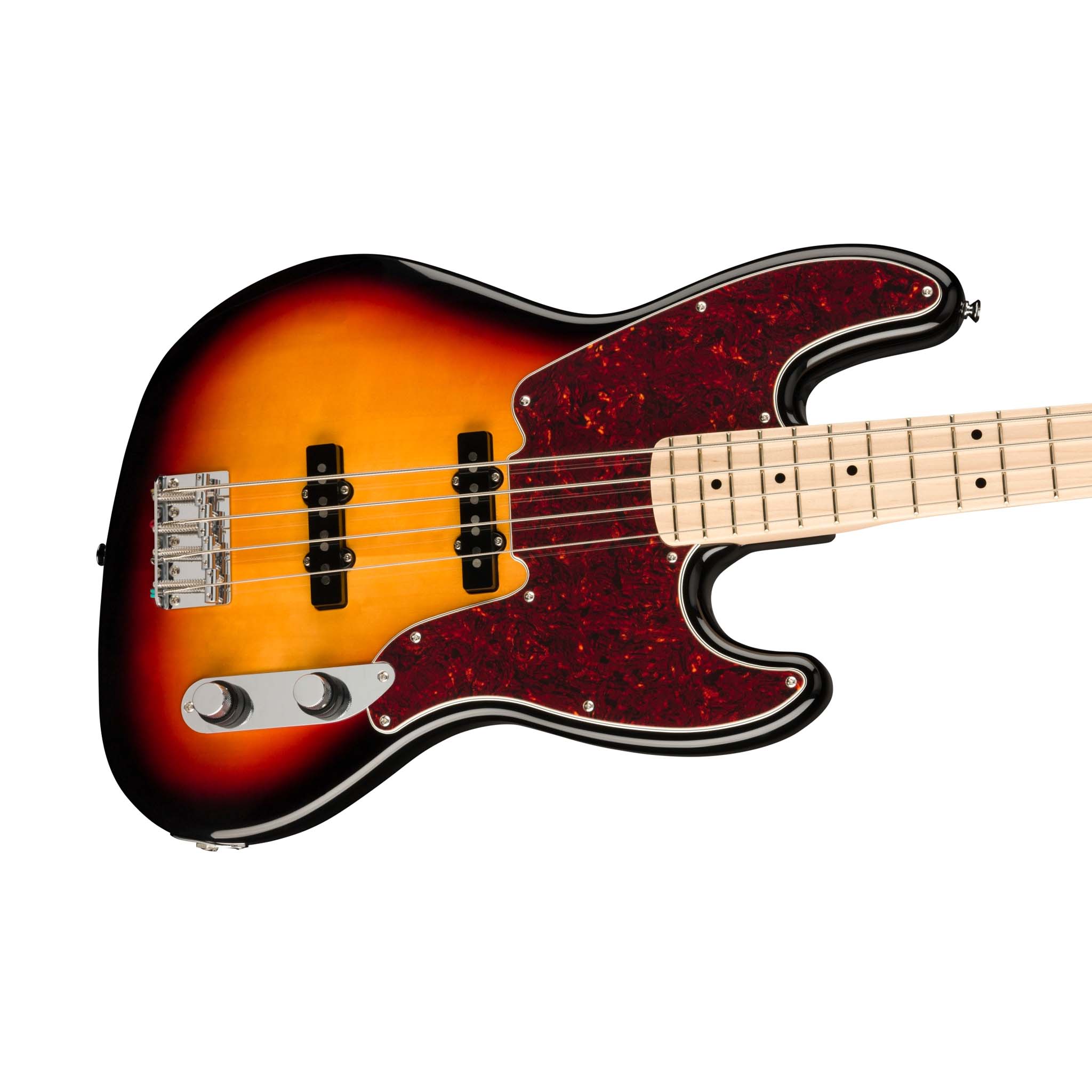 Squier Paranormal Series 54 Jazz Bass Electric Guitar, 3-Tone Sunburst - Image 5