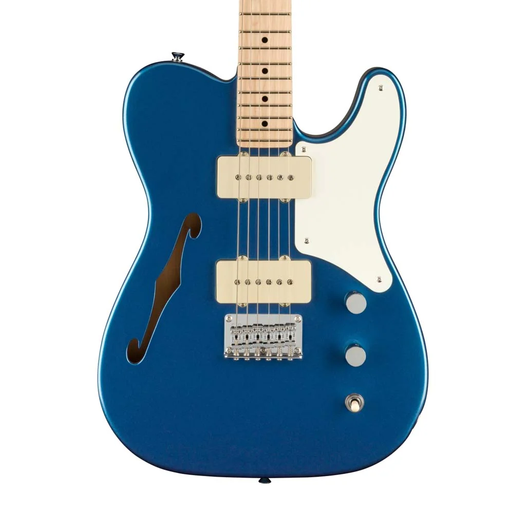 Squier Paranormal Series Cabronita Thinline Telecaster Electric Guitar, Lake Placid Blue - Image 3