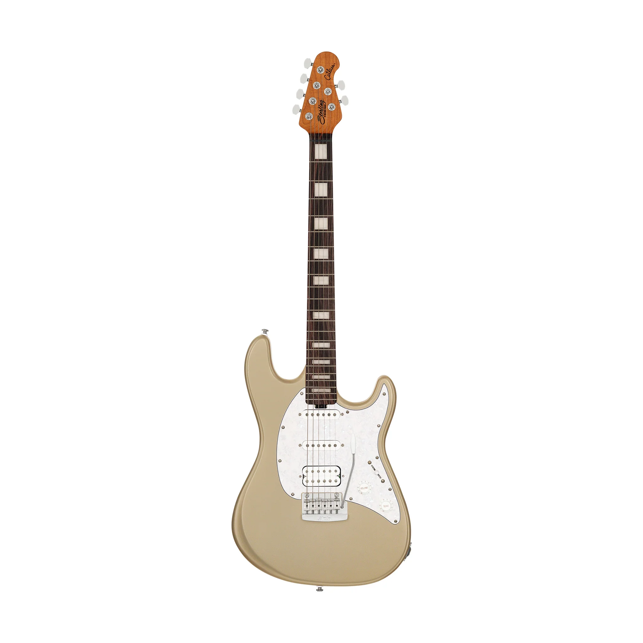 Sterling by Music Man CT50XHSS Cutlass Plus HSS Electric Guitar, Cashmere