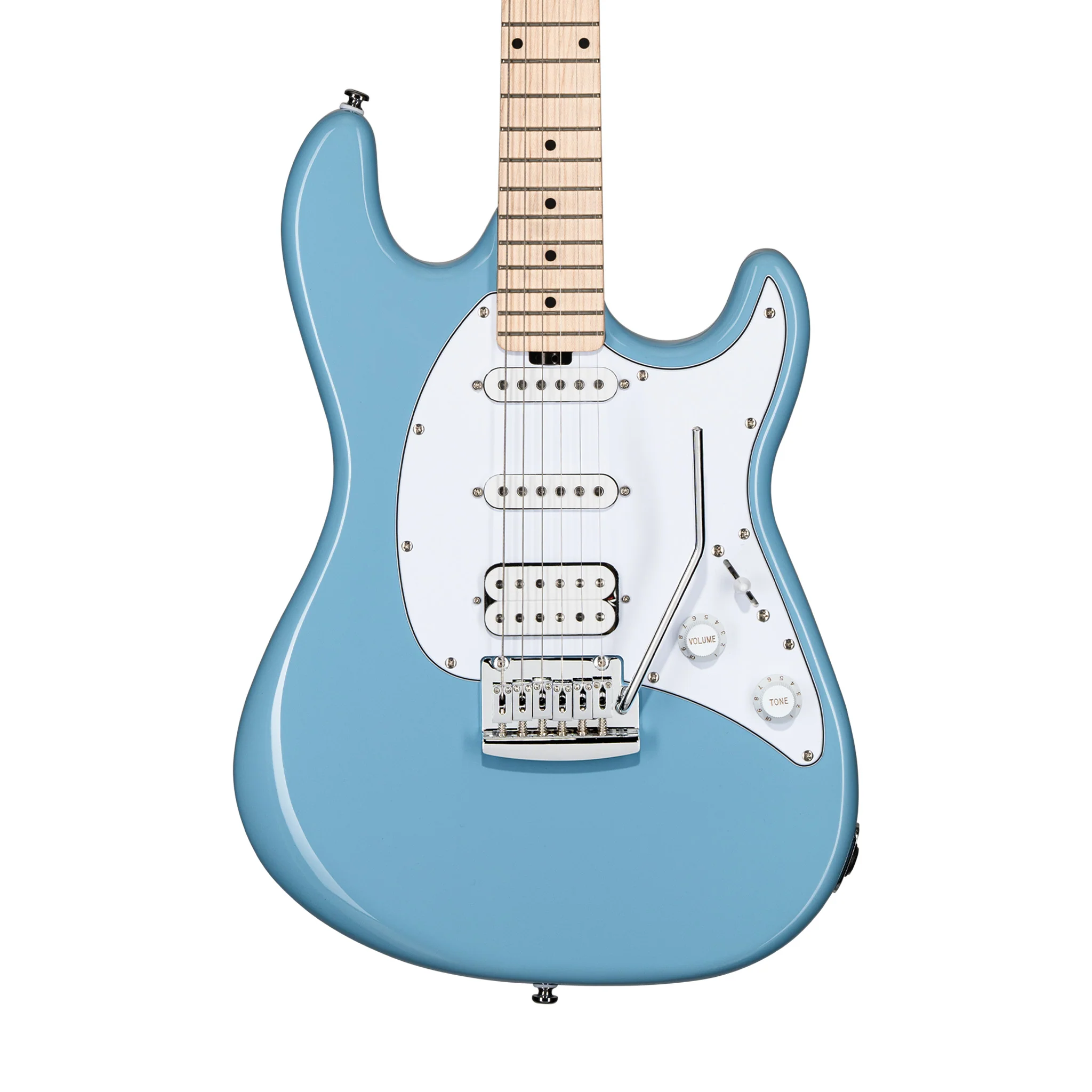 Sterling by Music Man Cutlass HSS Electric Guitar, Maple FB, Chopper Blue - Image 4