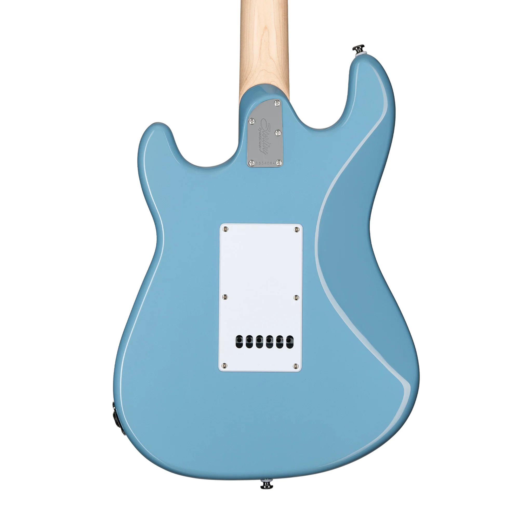 Sterling by Music Man Cutlass HSS Electric Guitar, Maple FB, Chopper Blue - Image 5