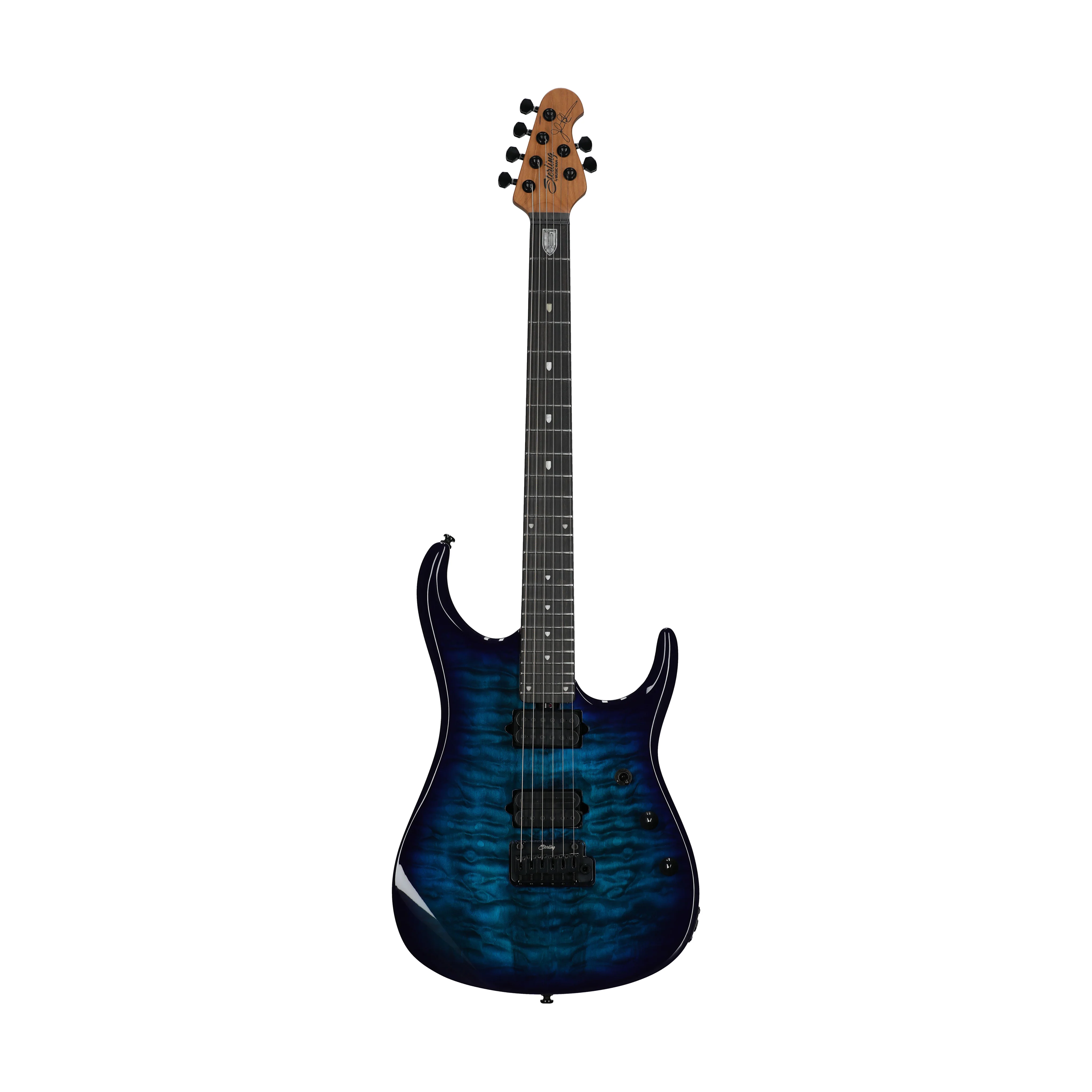 Sterling by Music Man JP150DQM John Petrucci Signature Electric Guitar, Cerulean Paradise (JP150DQM-CPD)