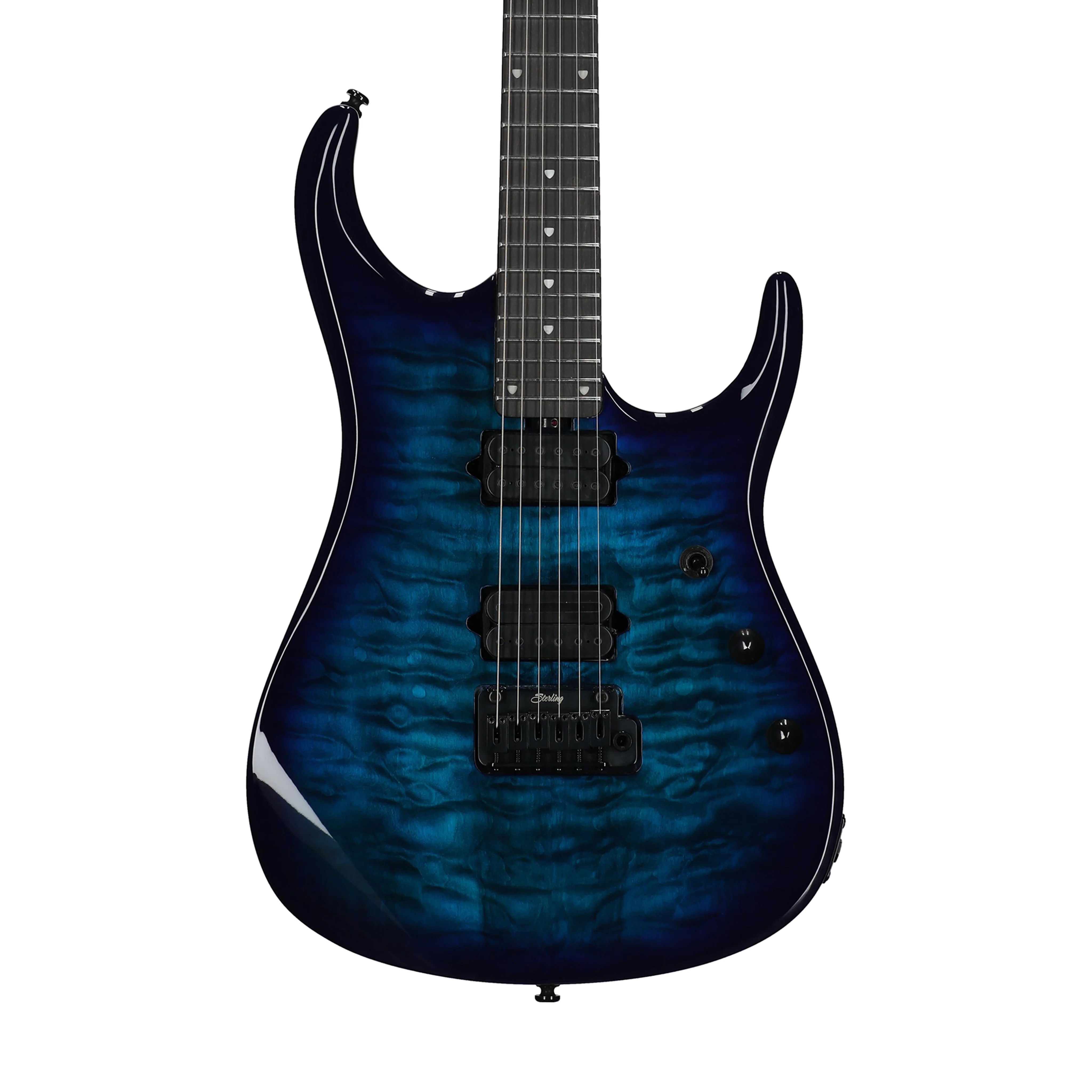 Sterling by Music Man JP150DQM John Petrucci Signature Electric Guitar, Cerulean Paradise (JP150DQM-CPD) - Image 3