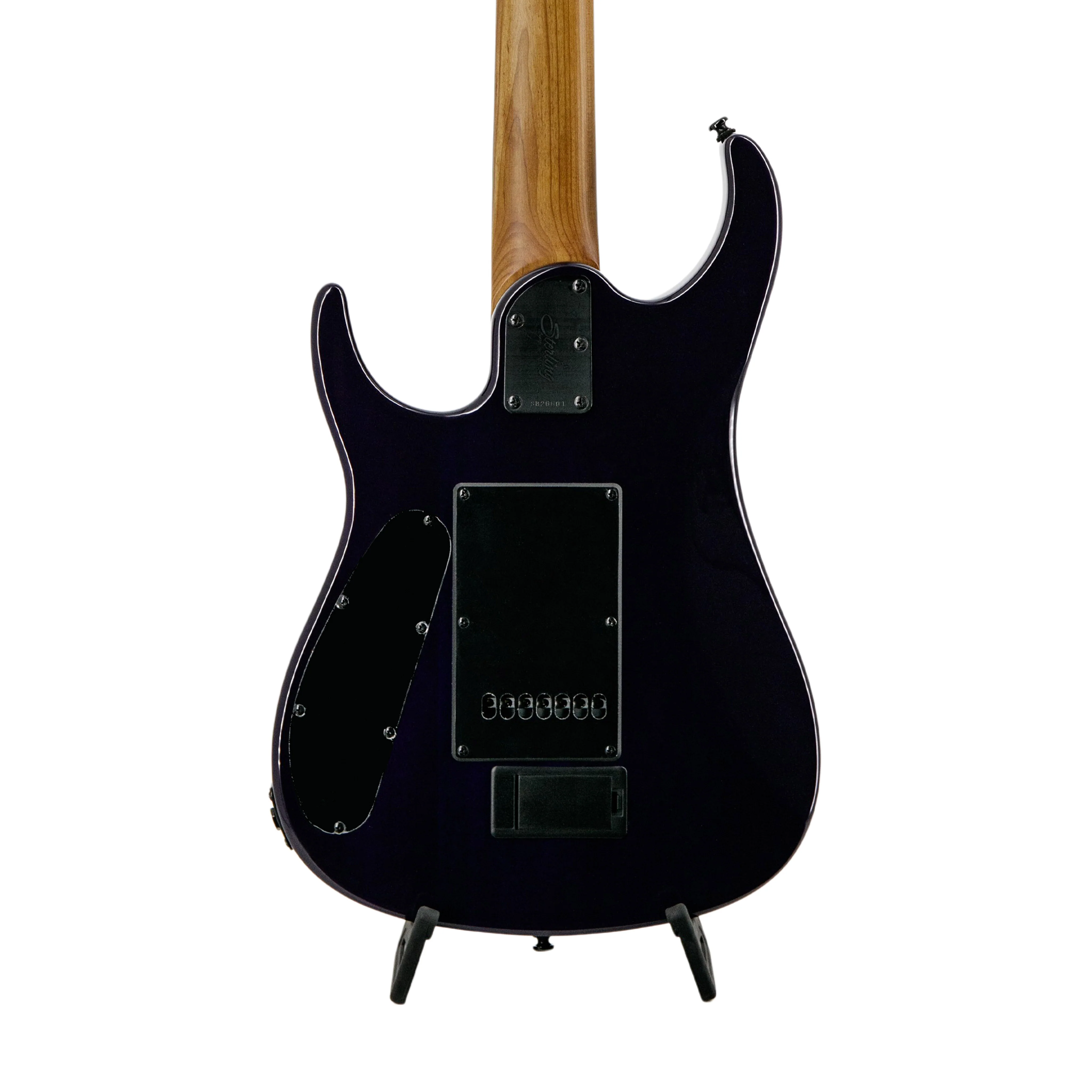Sterling by Music Man JP157DFM John Petrucci Signature 7-String Guitar, Purple Nebula - Image 4