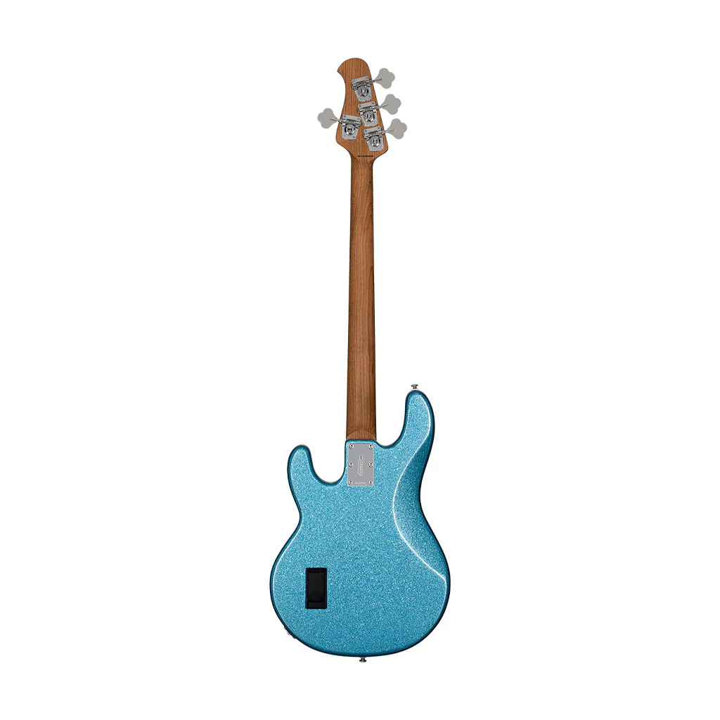 Sterling by Music Man Ray34 4-String Bass Guitar, Blue Sparkle - Image 2