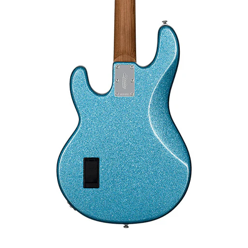 Sterling by Music Man Ray34 4-String Bass Guitar, Blue Sparkle - Image 4