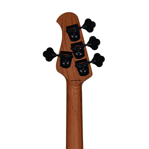 Sterling by Music Man Ray34 HH Poplar Burl Top Bass Guitar, Amber - Image 6
