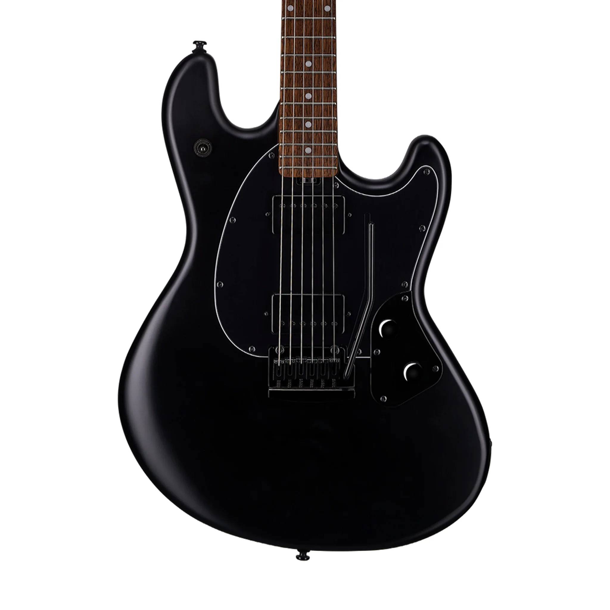 Sterling by Music Man SR30 StingRay HH Guitar, RW FB, Stealth Black - Image 2