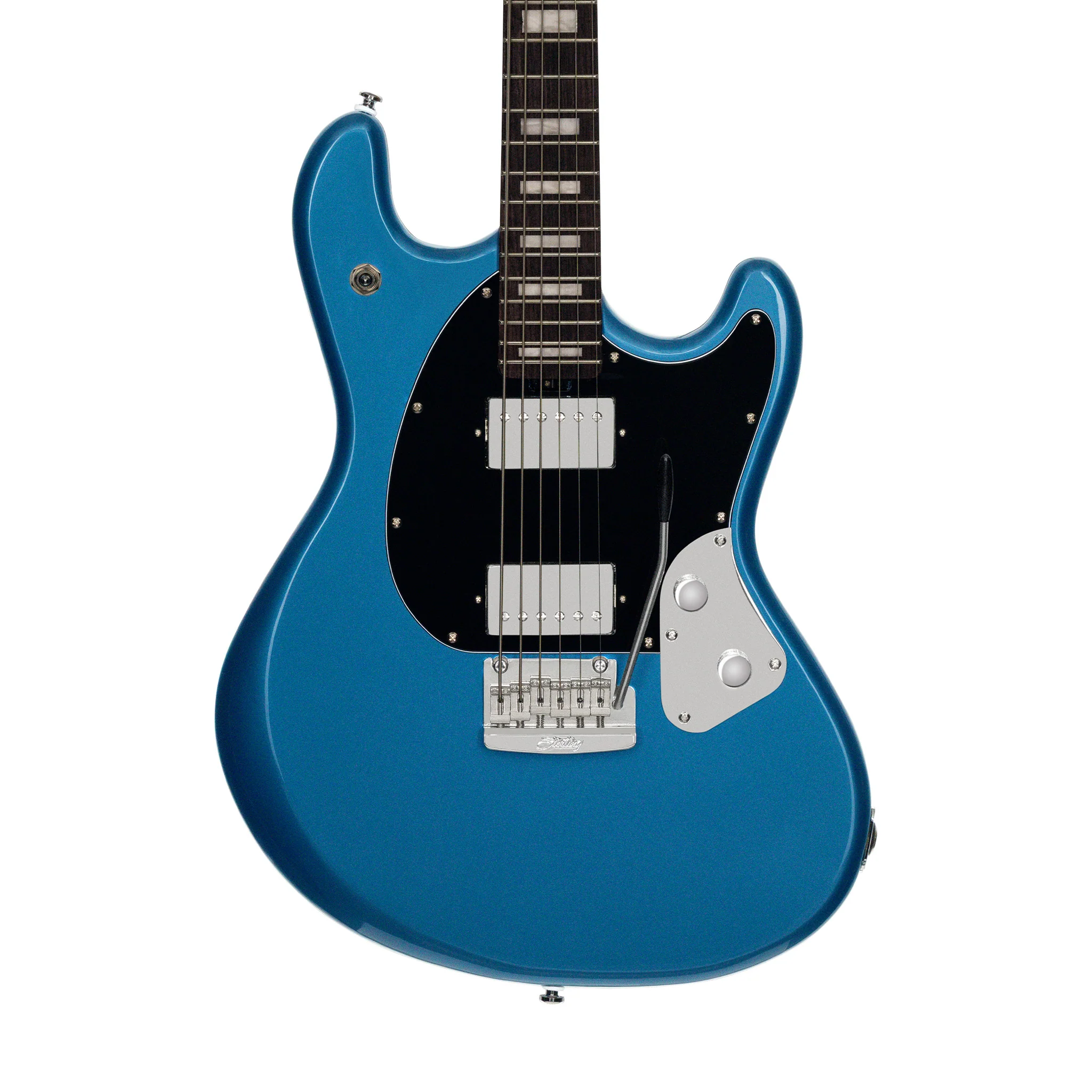 Sterling by Music Man SR50 StingRay Baritone Guitar, Toluca Lake Blue - Image 3