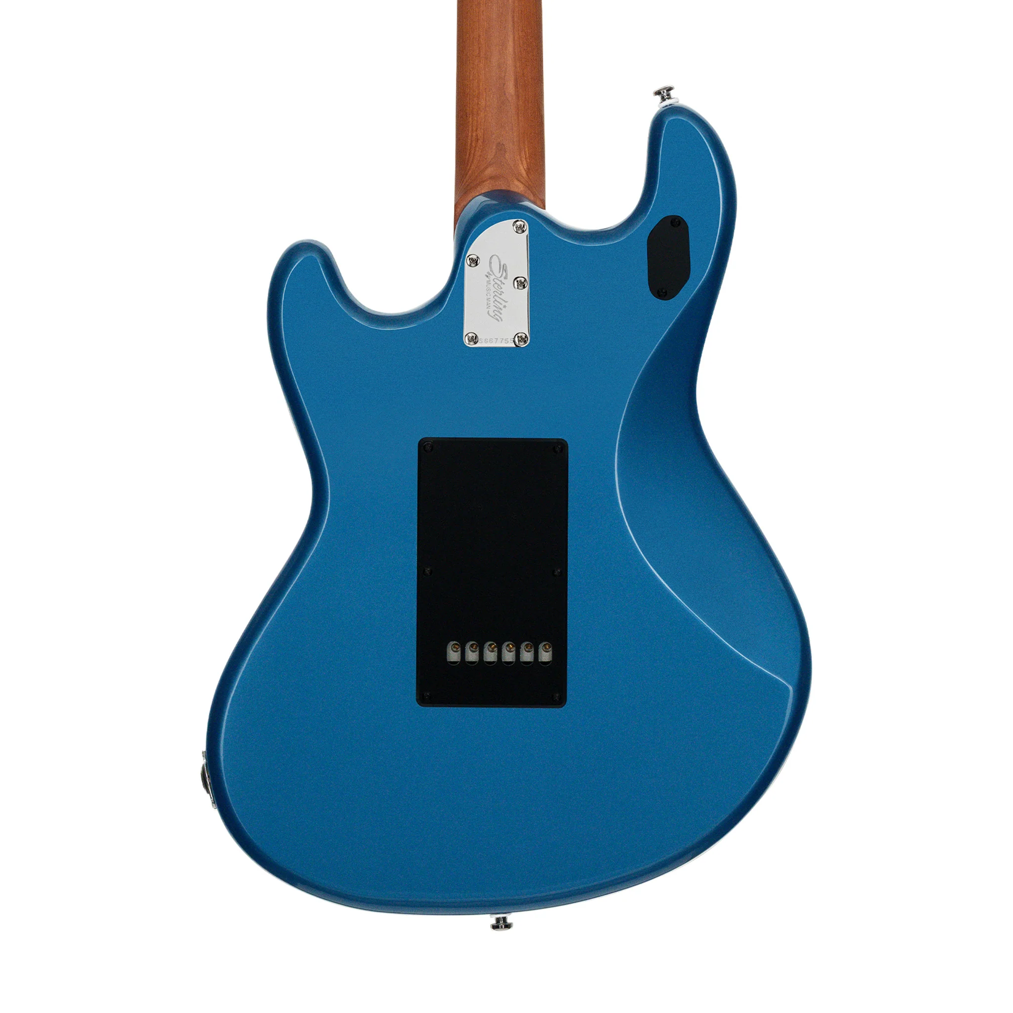 Sterling by Music Man SR50 StingRay Baritone Guitar, Toluca Lake Blue - Image 4