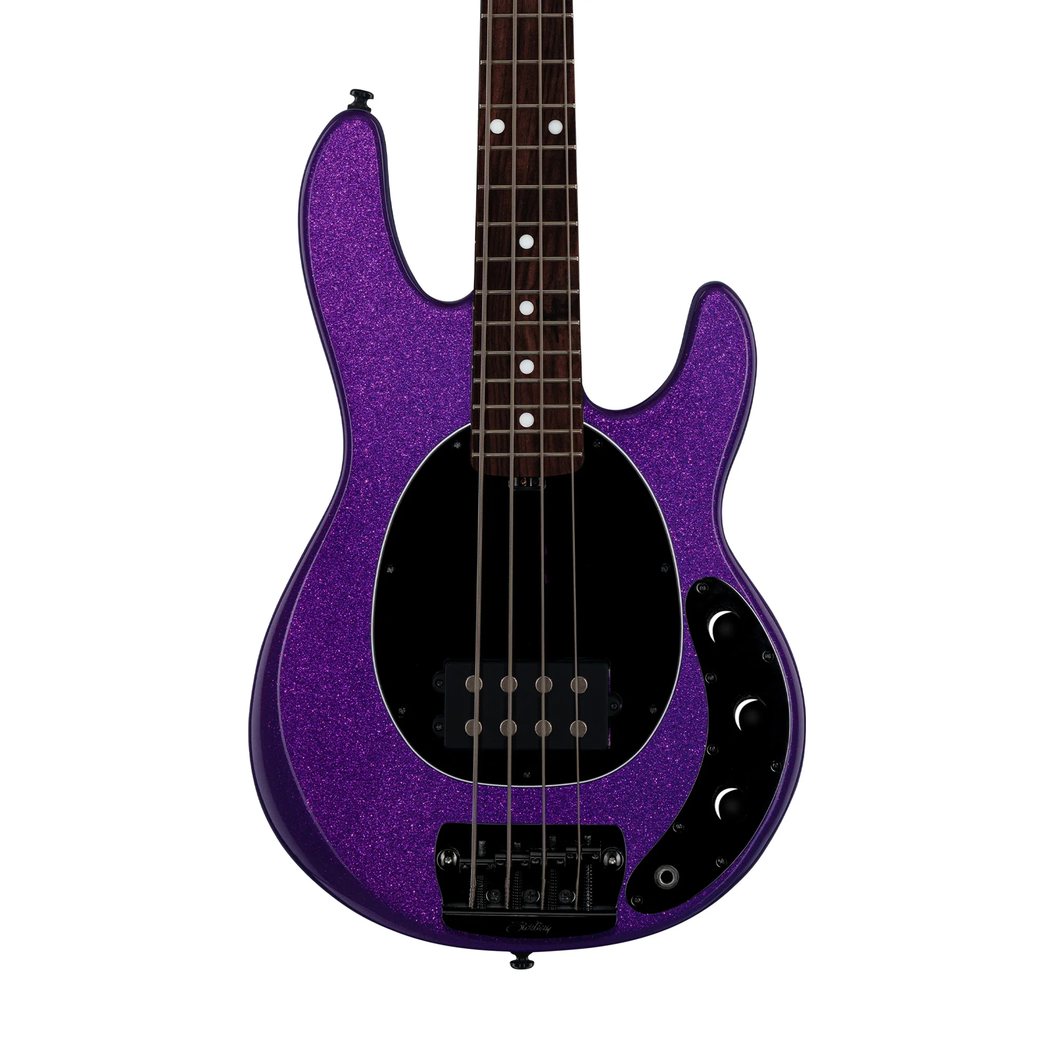 Sterling by Music Man StingRay Short Scale 4-String Electric Bass Guitar, Purple Sparkle - Image 3