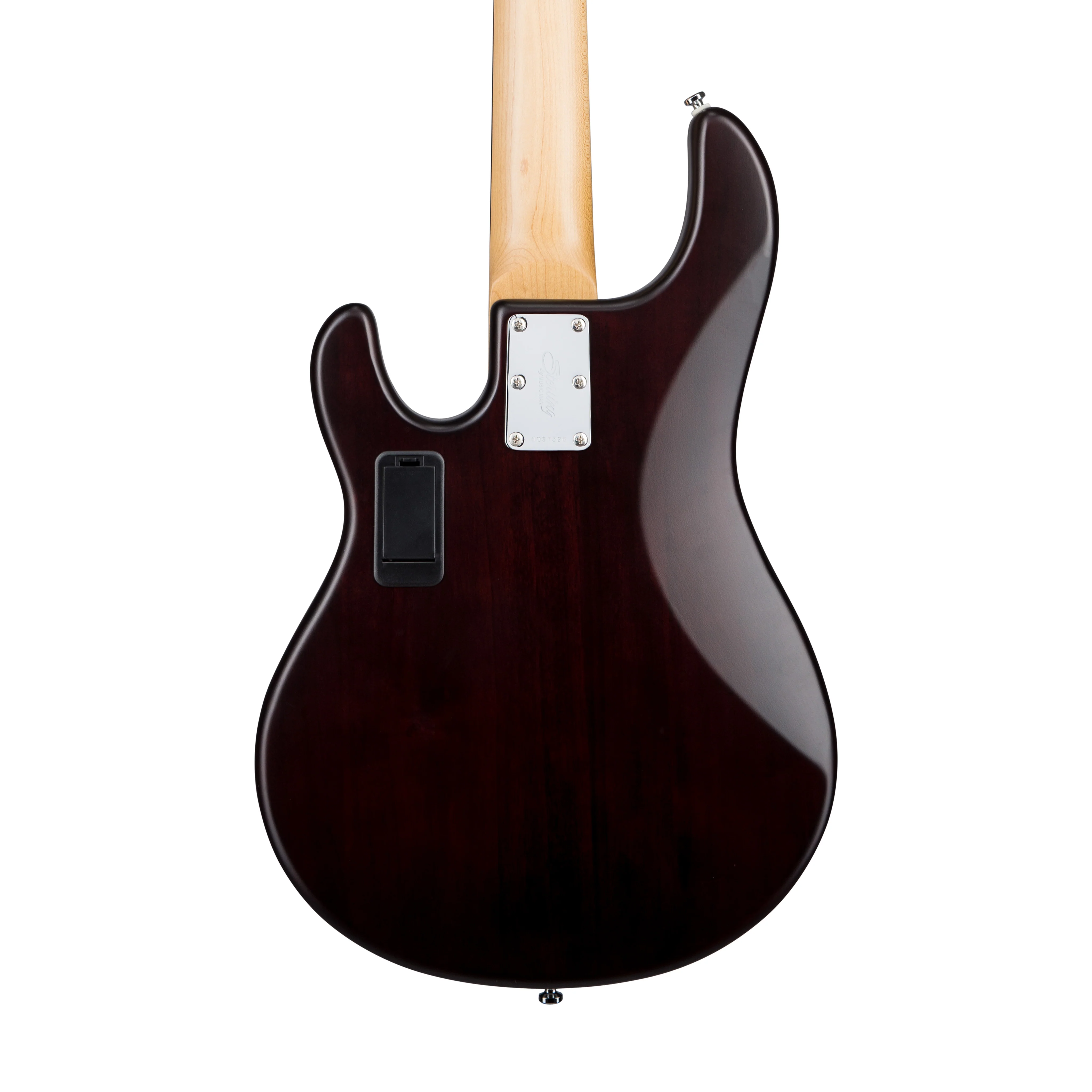 Sterling S.U.B Series RAY5 5-String Electric Bass Guitar, Jatoba FB, Walnut Satin - Image 5