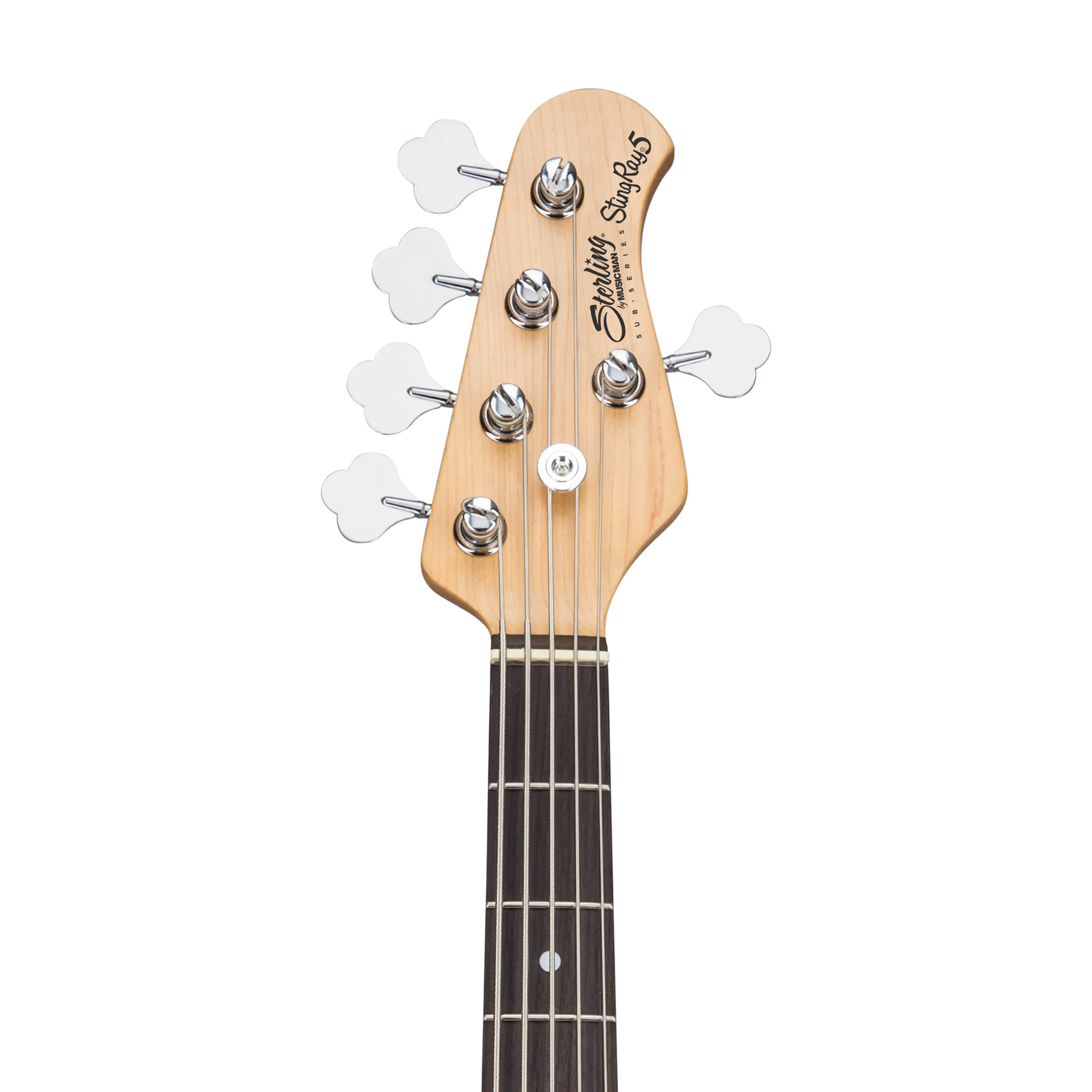 Sterling S.U.B Series RAY5 5-String Electric Bass Guitar, Jatoba FB, Walnut Satin - Image 6