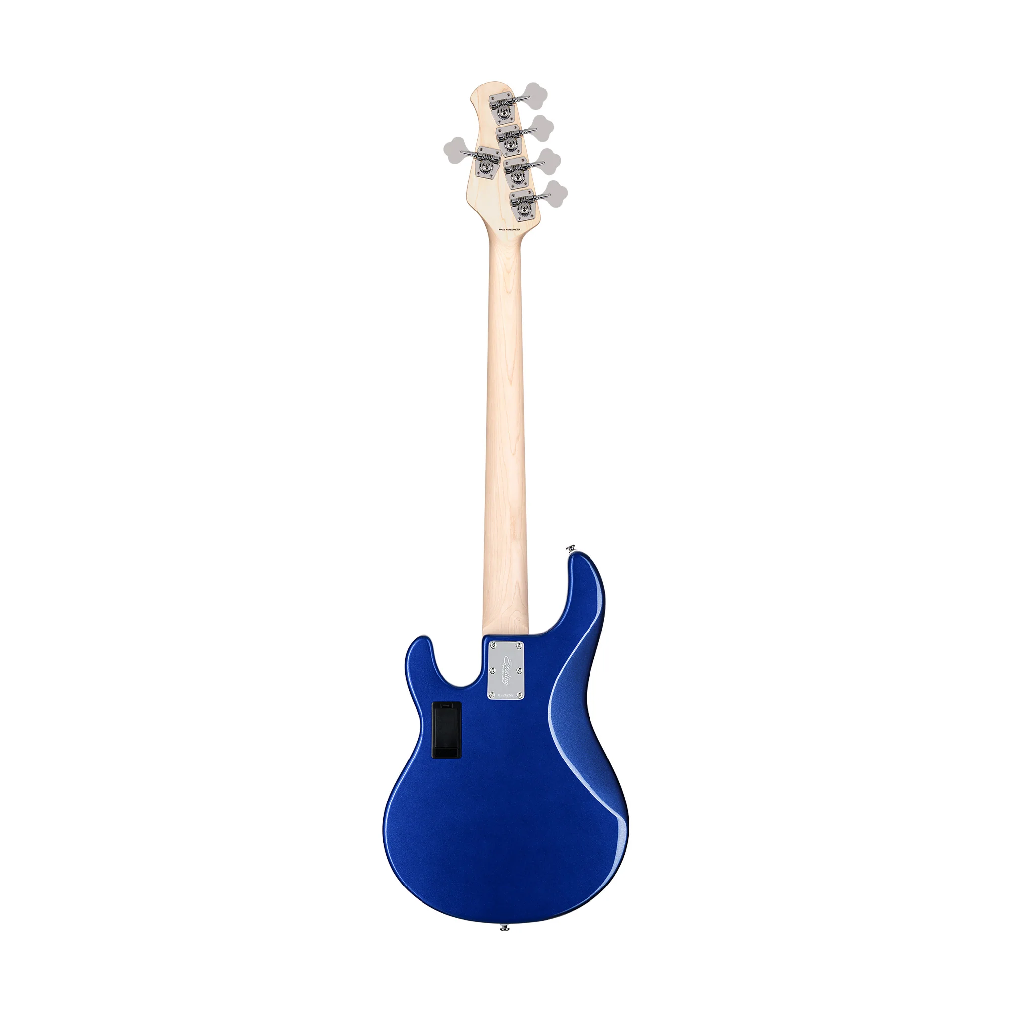 Sterling S.U.B Series Ray5 HH 5-String Electric Bass Guitar, Cobra Blue - Image 2